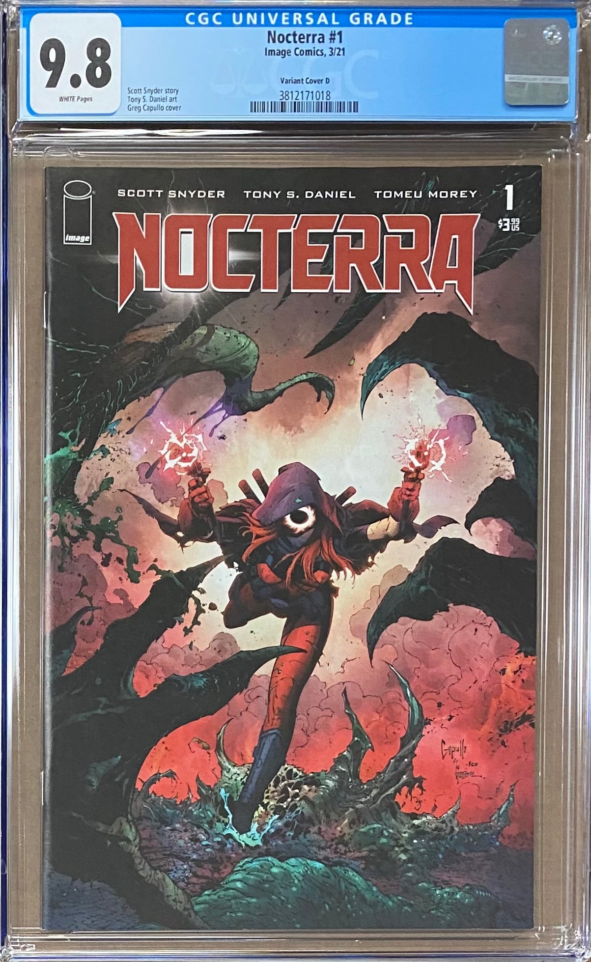 Nocterra #1 Capullo Variant CGC 9.8