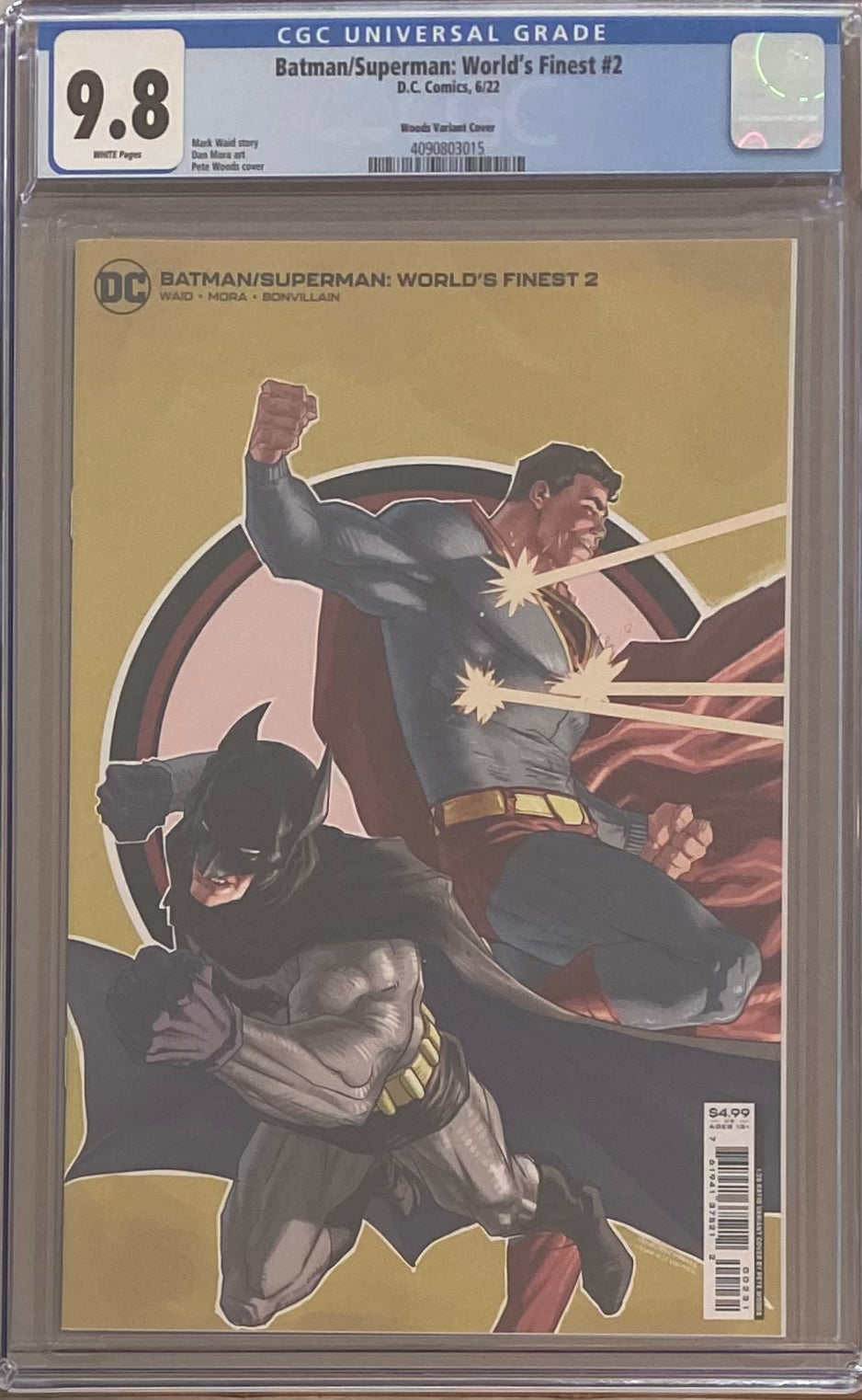 Batman/Superman: World's Finest #2 Woods 1:25 Retailer Incentive Variant CGC 9.8
