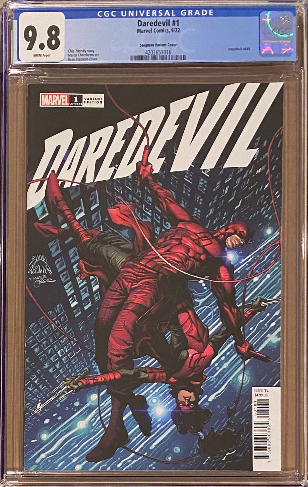 Daredevil #1 Stegman 1:25 Retailer Incentive Variant CGC 9.8