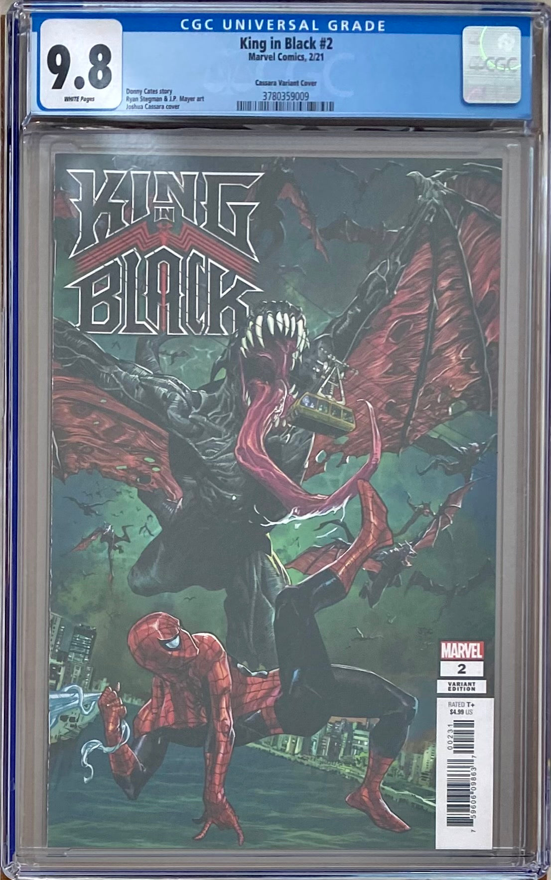 King in Black #2 Cassara 1:50 Retailer Incentive Variant CGC 9.8