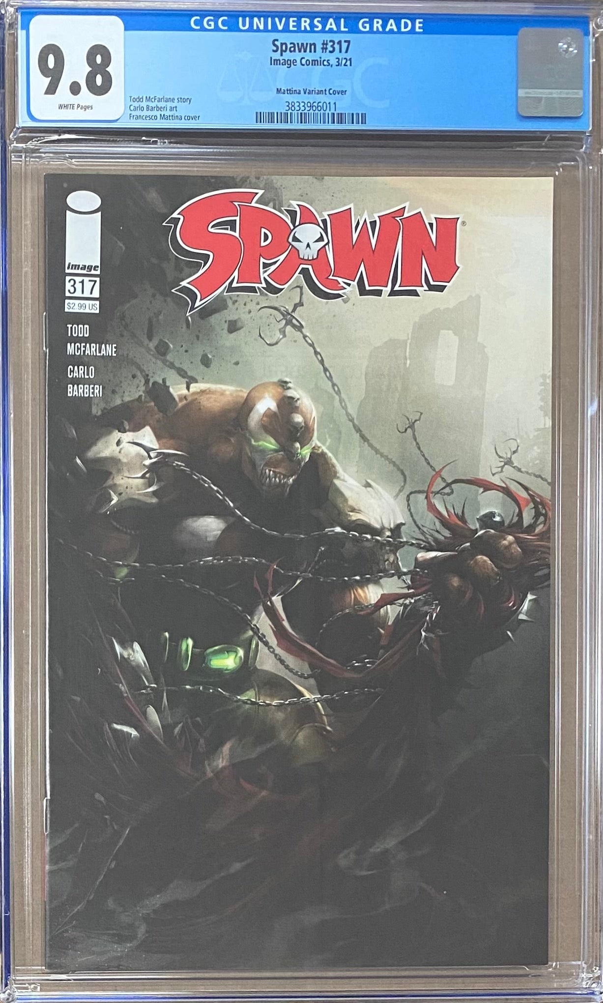 Spawn #317 Mattina Variant CGC 9.8