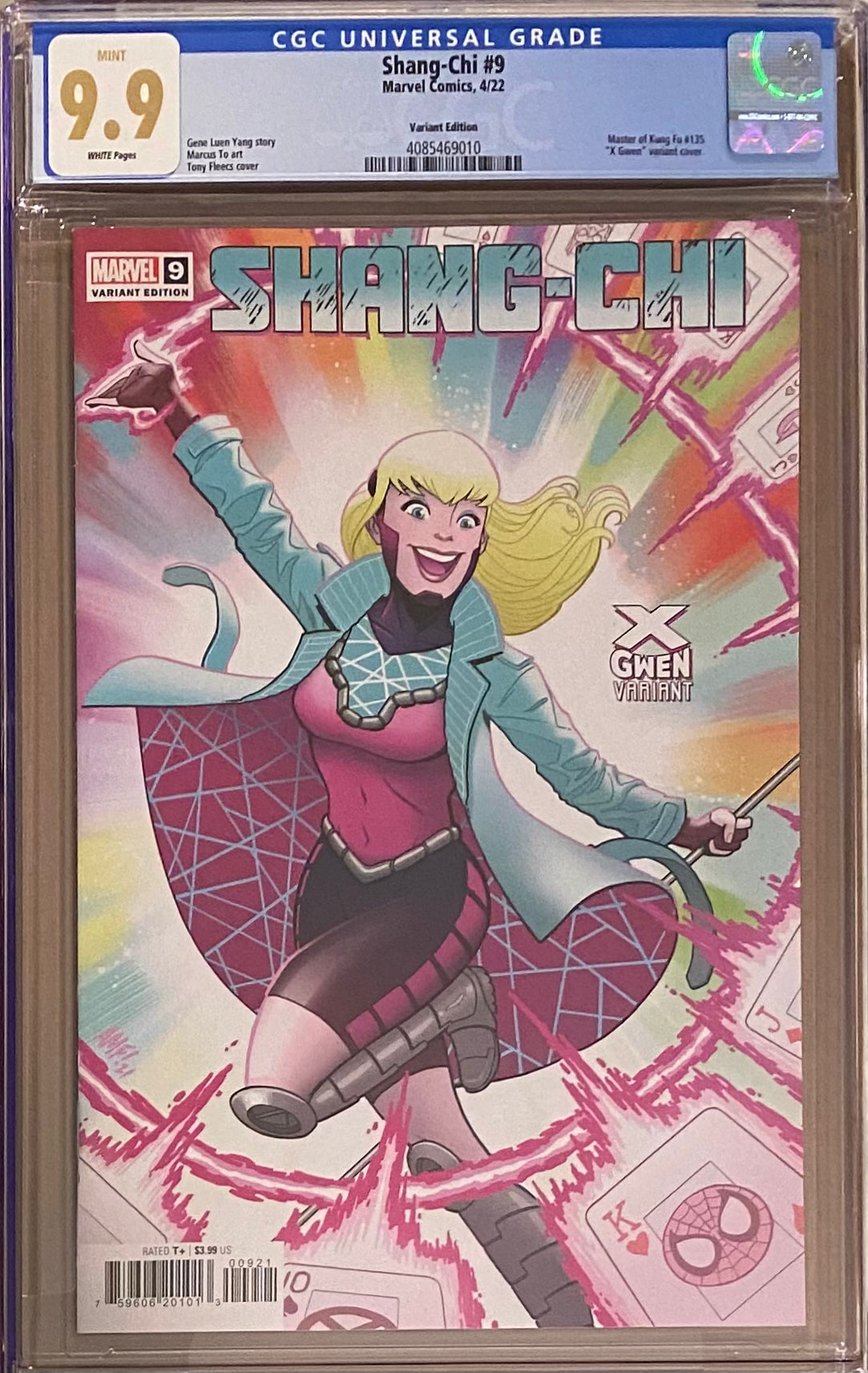 Shang-Chi #9 Fleecs X-Gwen Variant CGC 9.9 MINT