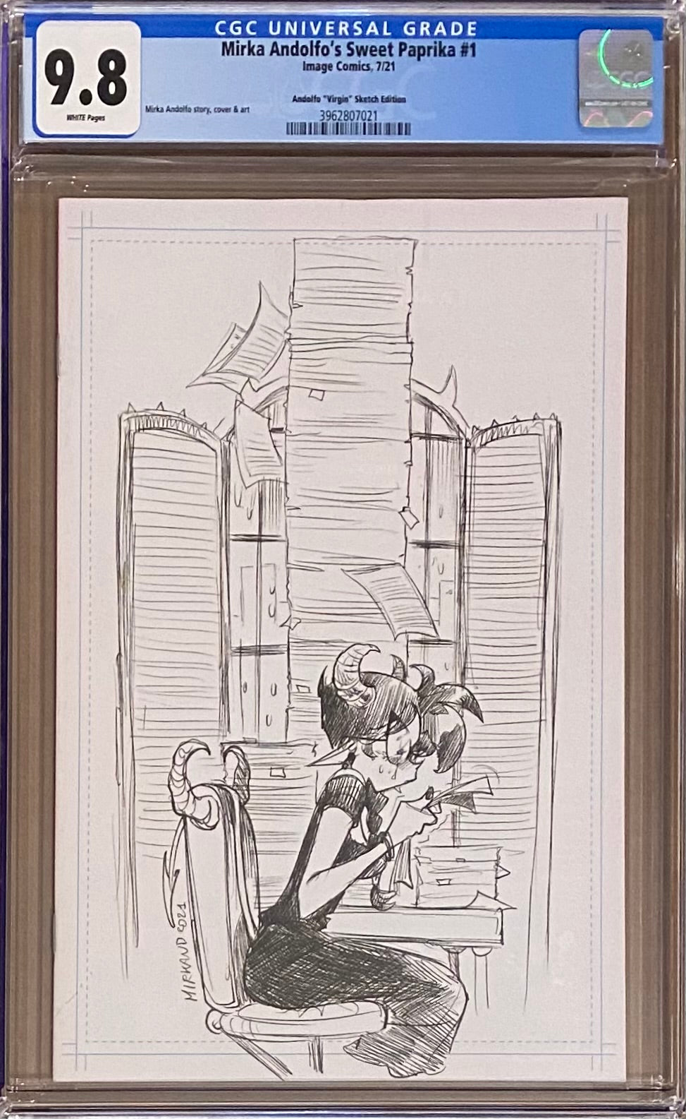 Sweet Paprika #1 Andolfo 1:100 Virgin Raw Retailer Incentive Variant CGC 9.8