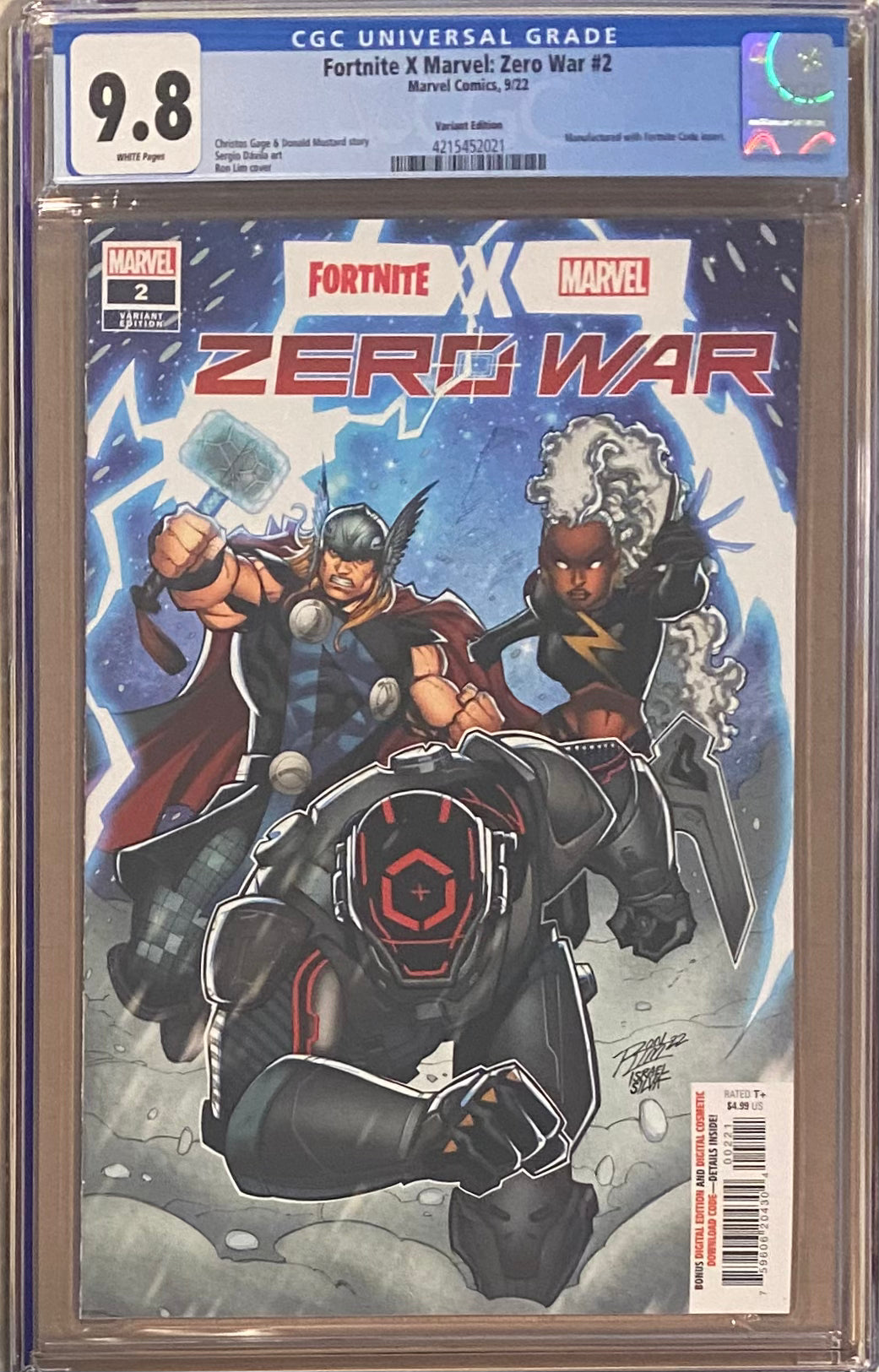 Fortnite/Marvel: Zero War #2 Lim Variant CGC 9.8