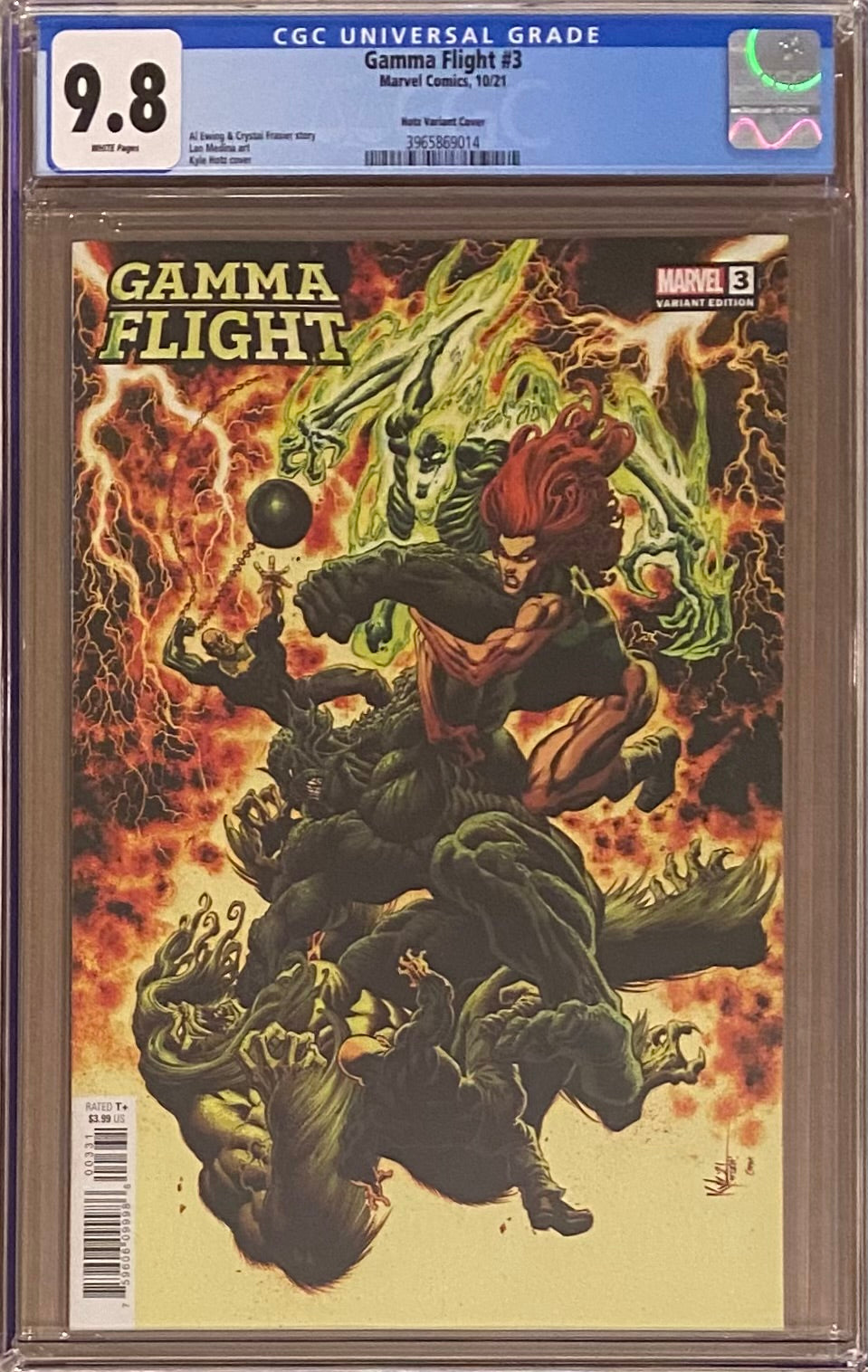 Gamma Flight #3 Hotz Variant CGC 9.8