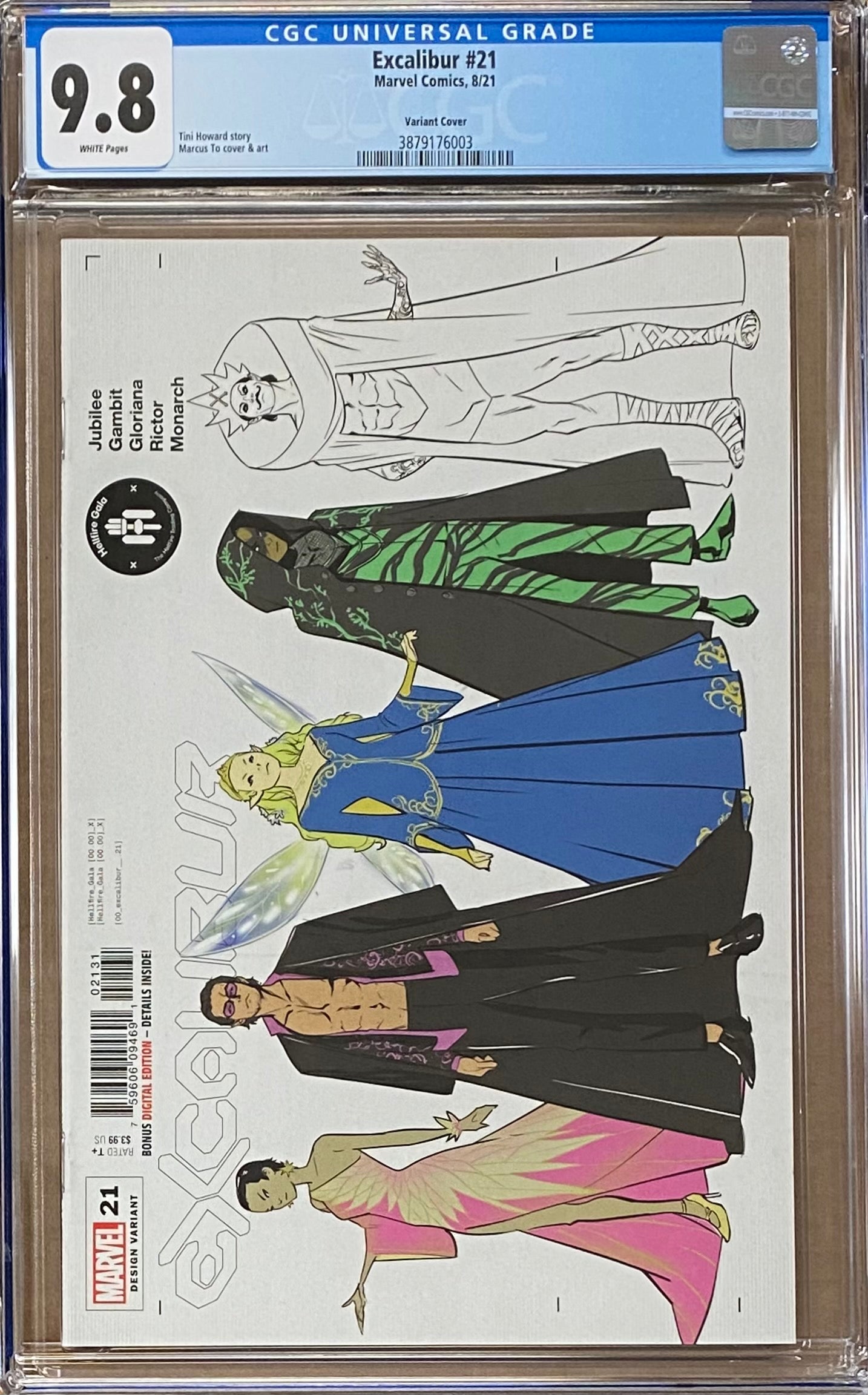 Excalibur #21 Hellfire Gala Design Variant CGC 9.8 - Hellfire Gala