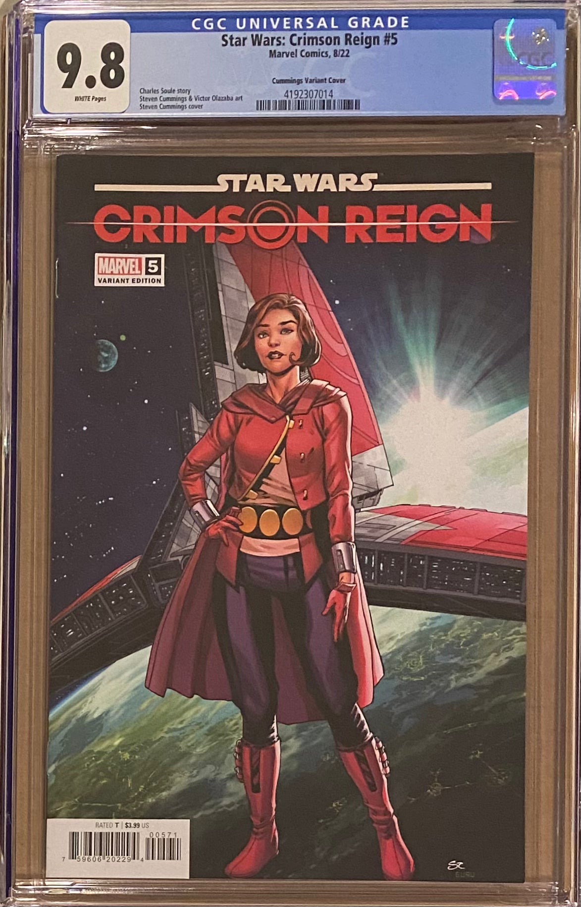 Star Wars: Crimson Reign #5 Cummings 1:50 Retailer Incentive Variant CGC 9.8