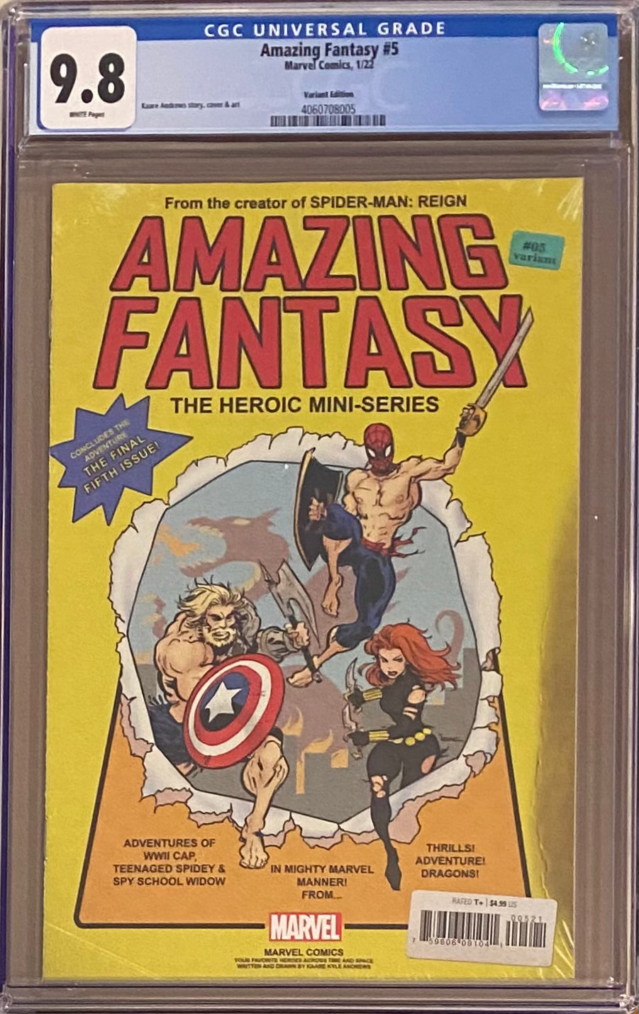 Amazing Fantasy #5 Variant CGC 9.8