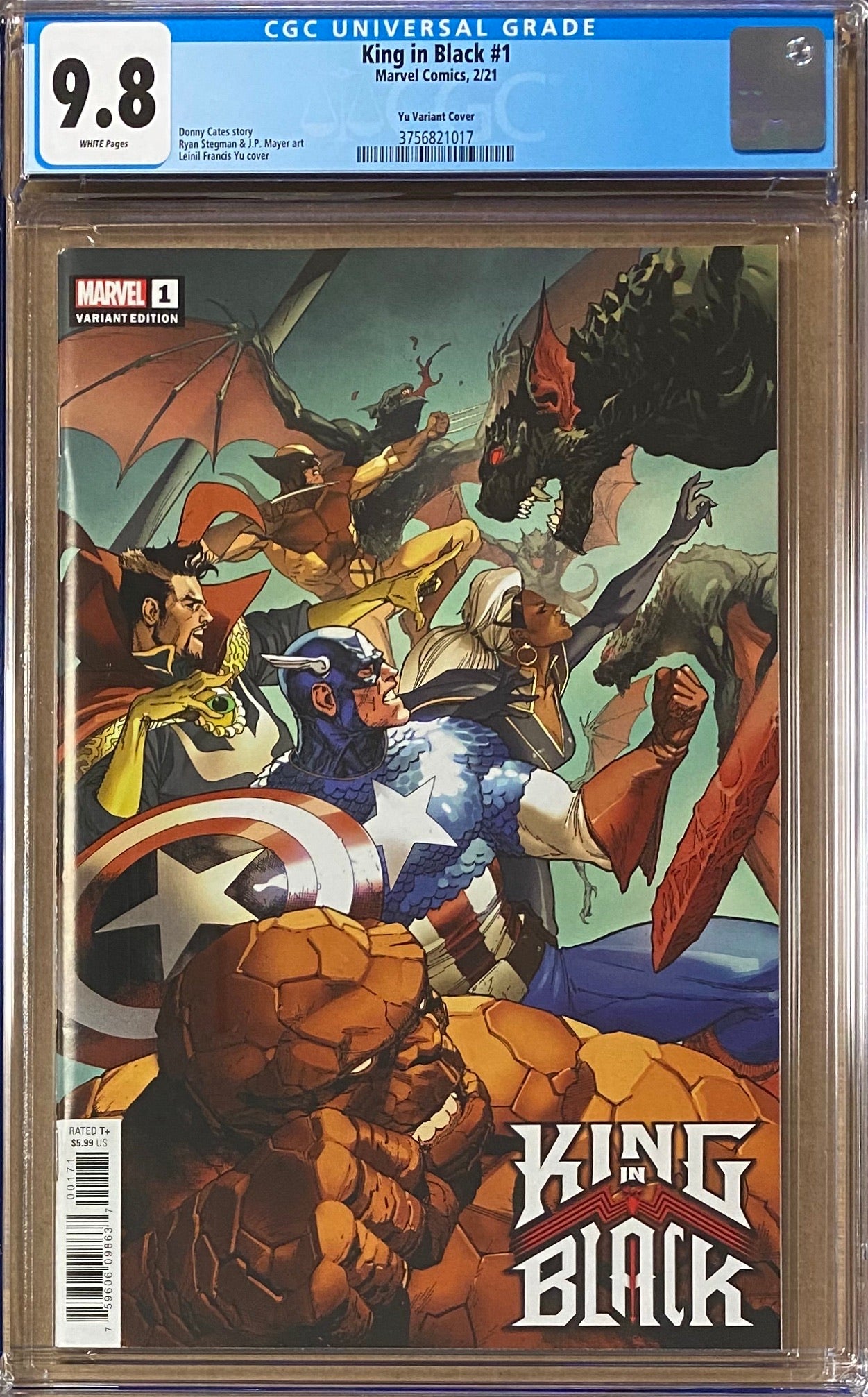 King in Black #1 Yu Connecting Variant CGC 9.8