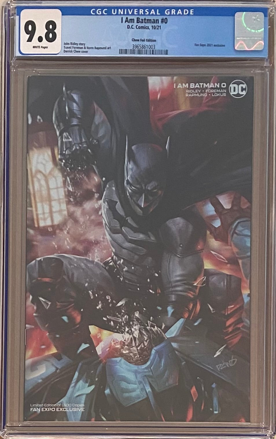 I Am Batman #0 Fan Expo Chew Foil Variant CGC 9.8