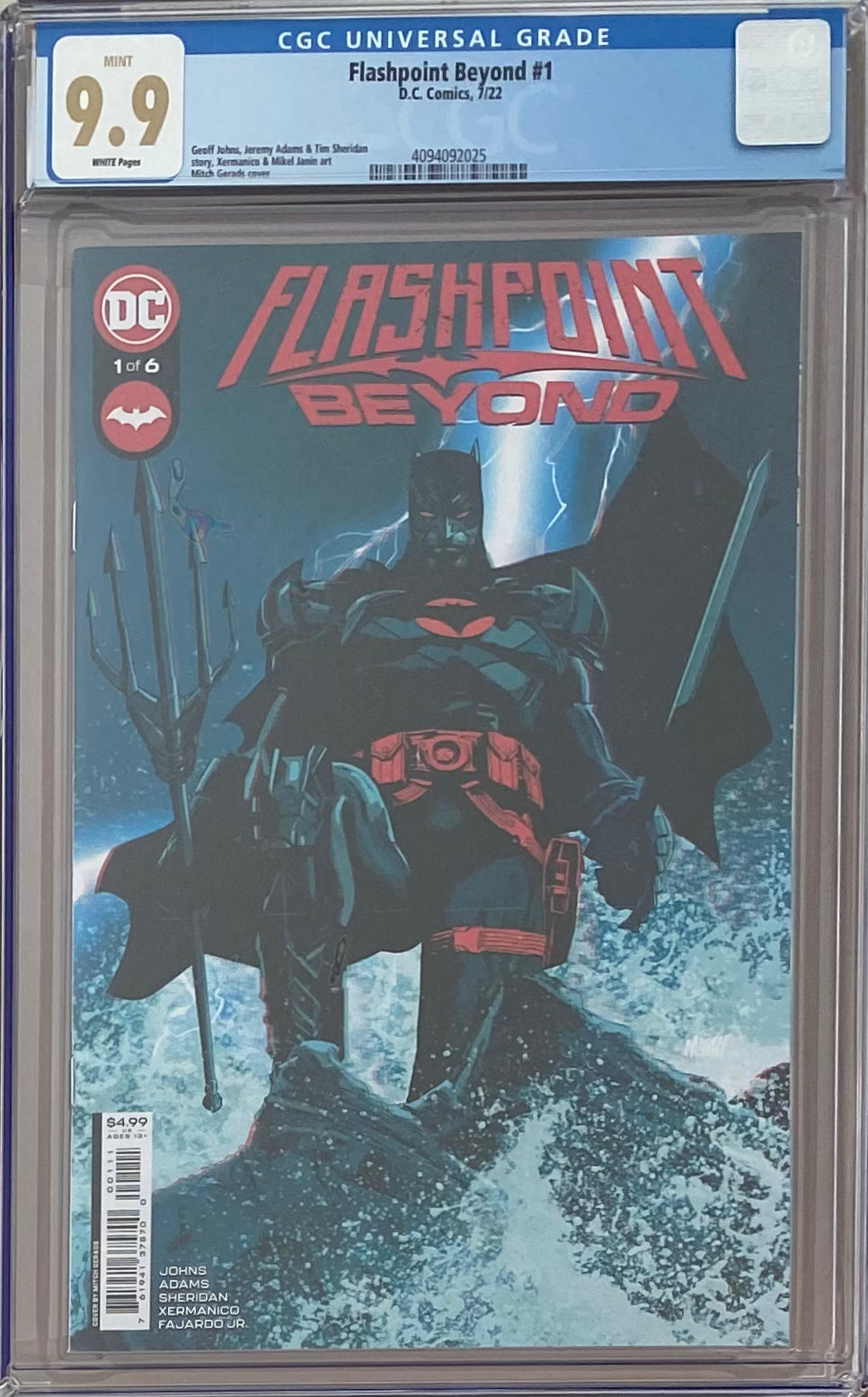 Flashpoint Beyond #1 CGC 9.9 MINT