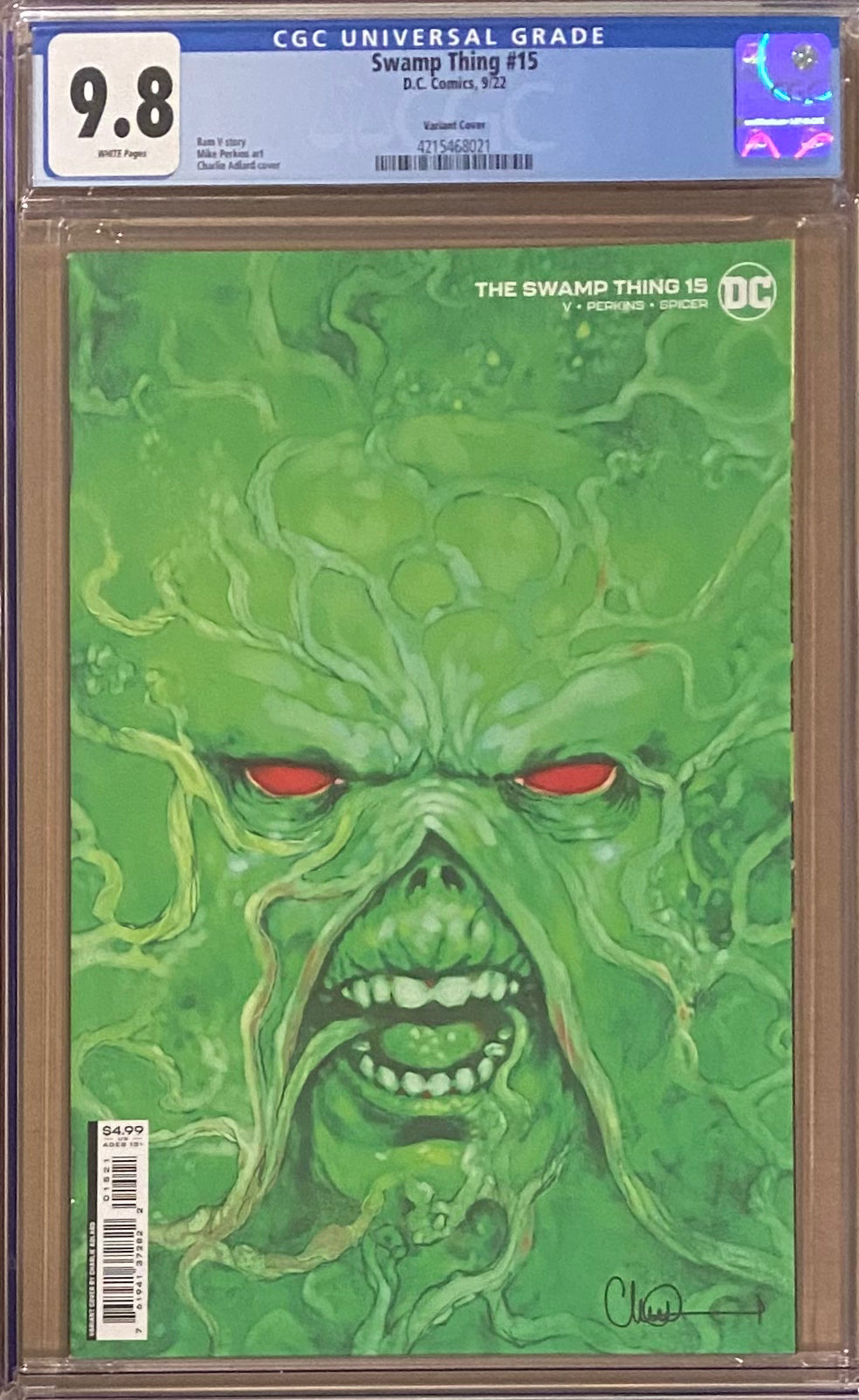 Swamp Thing #15 Variant CGC 9.8