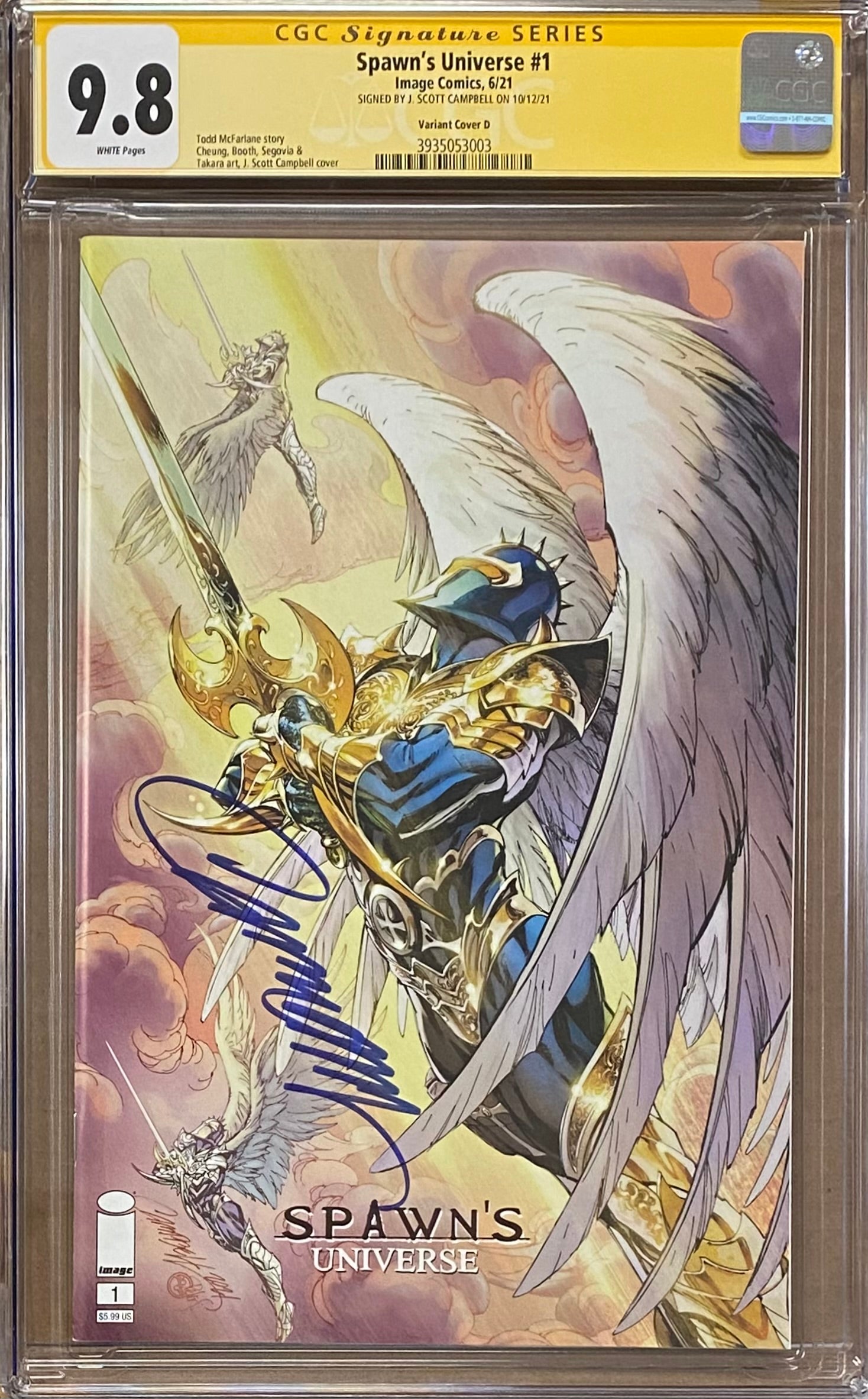Spawn's Universe #1 Cover D - Campbell "Redeemer" CGC 9.8 SS