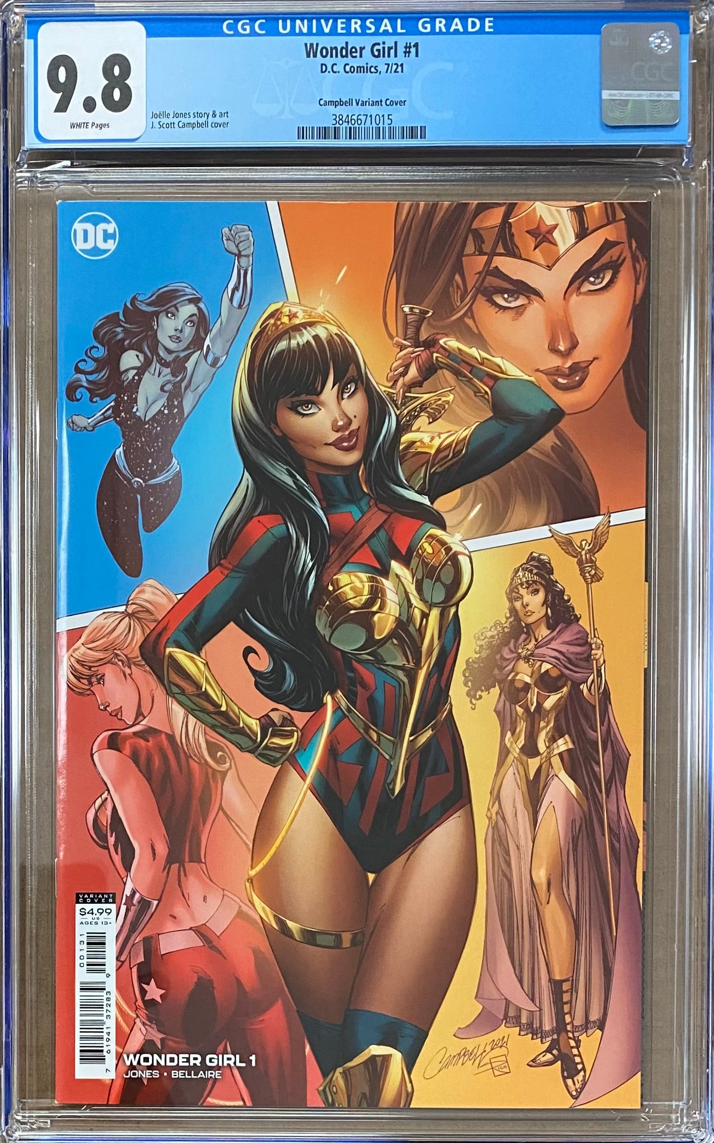 Wonder Girl #1 1:25 Campbell Retailer Incentive Variant CGC 9.8