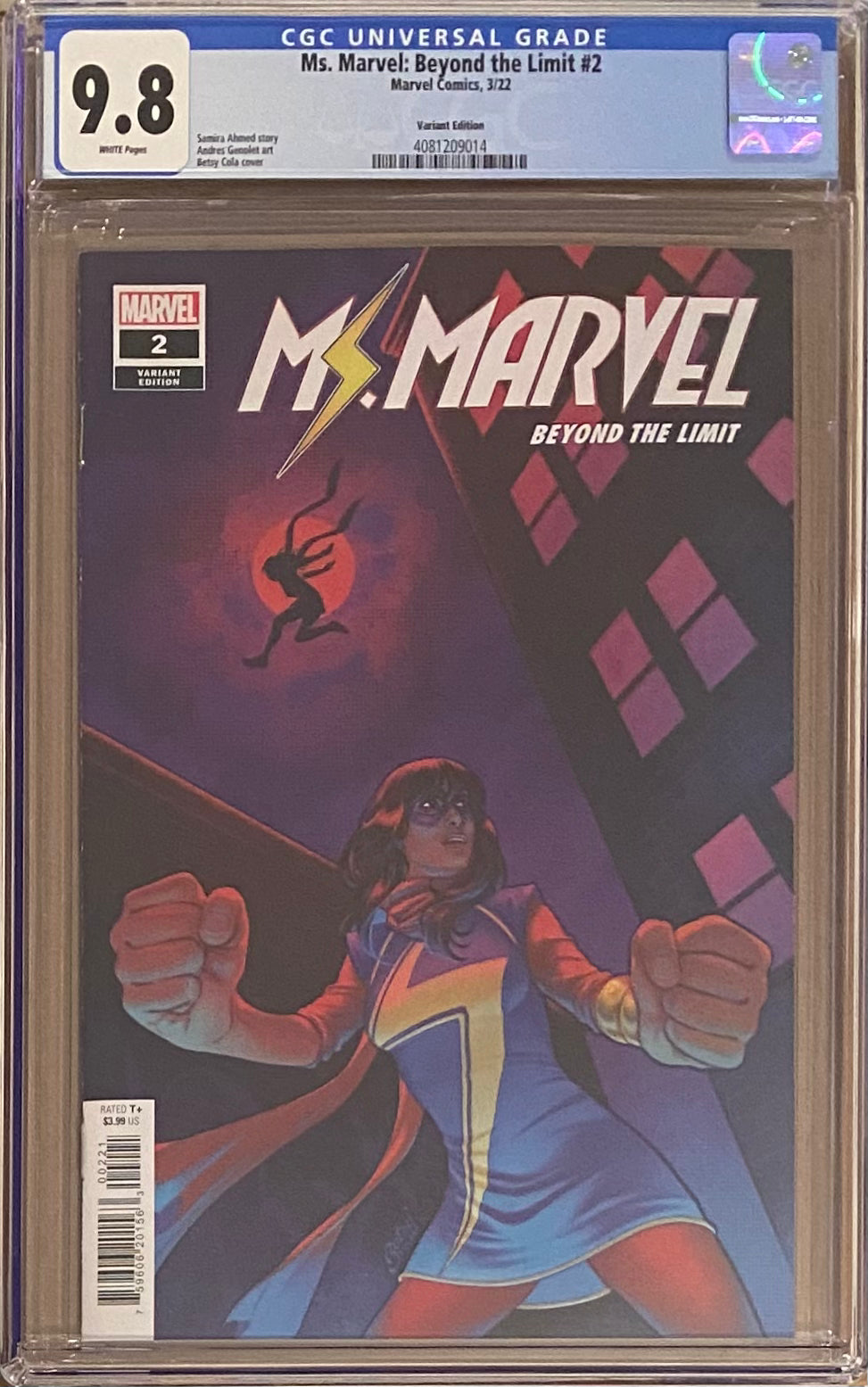 Ms. Marvel: Beyond the Limit #2 Variant CGC 9.8