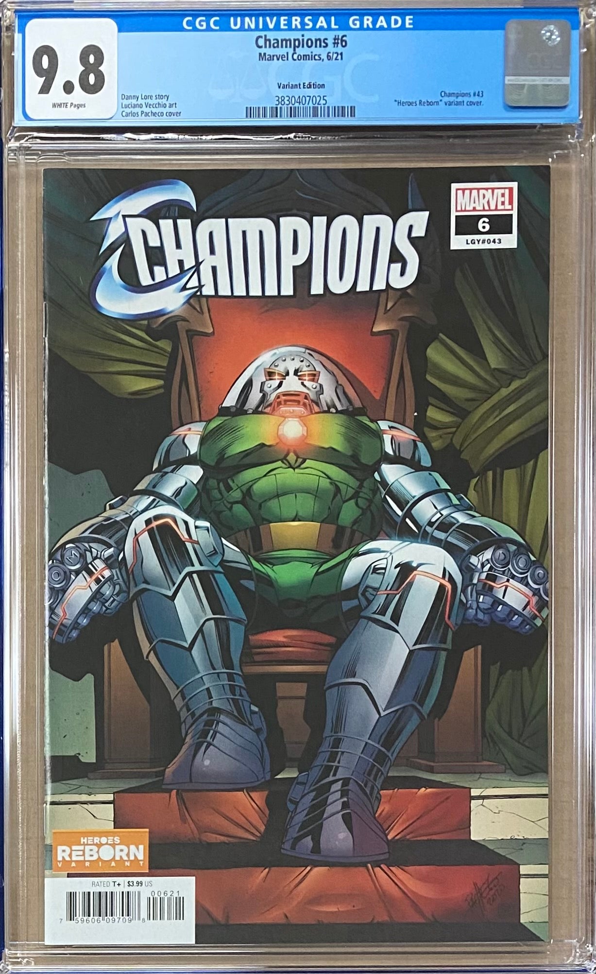 Champions #6 "Heroes Reborn" Variant CGC 9.8