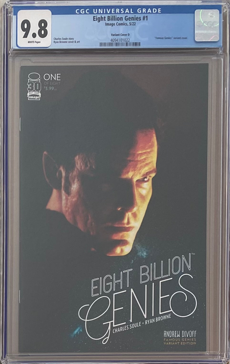 Eight Billion Genies #1 Divoff 1:10 Retailer Incentive Variant CGC 9.8