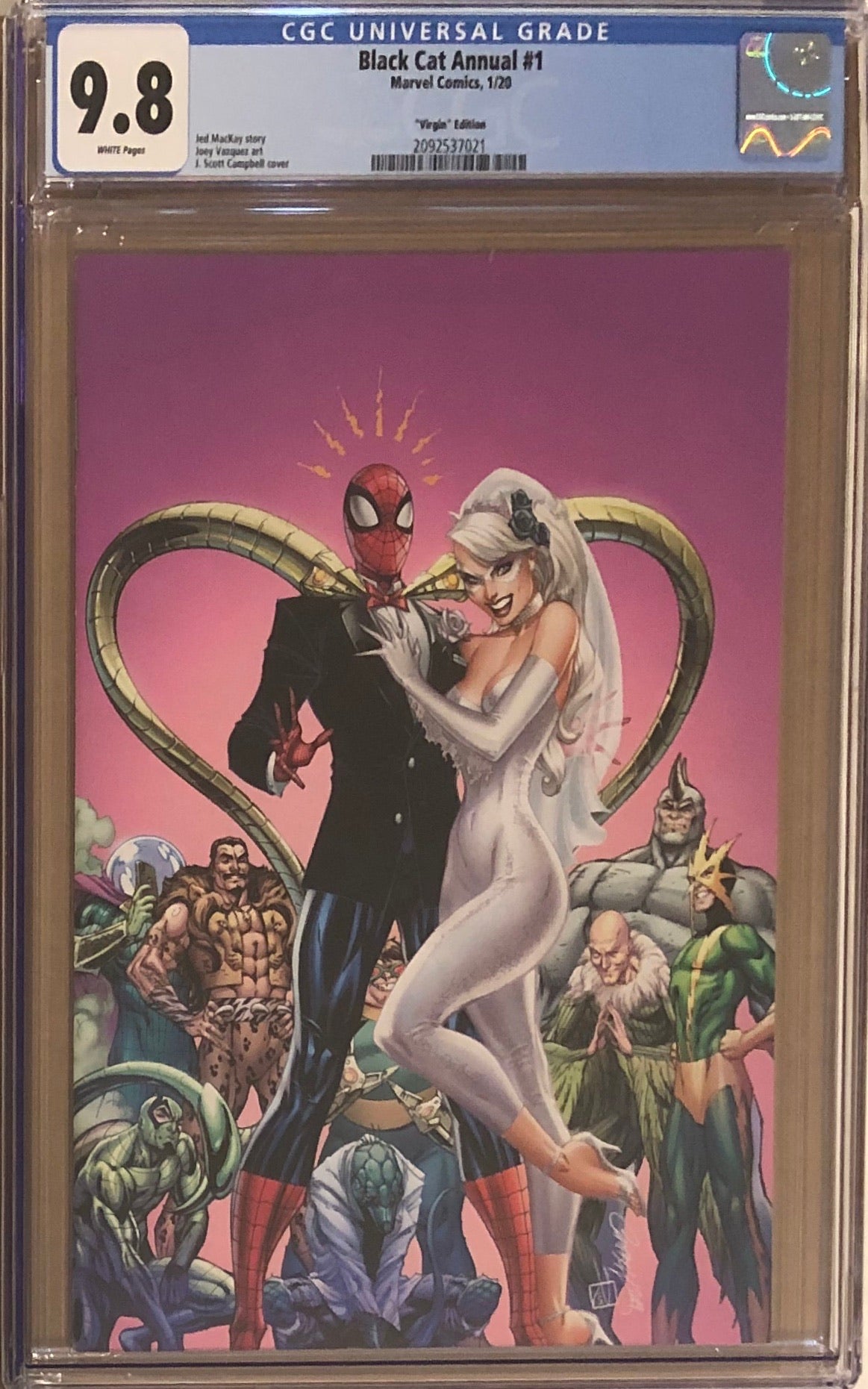 Black Cat Annual #1 J. Scott Campbell Virgin 1:100 Variant CGC 9.8