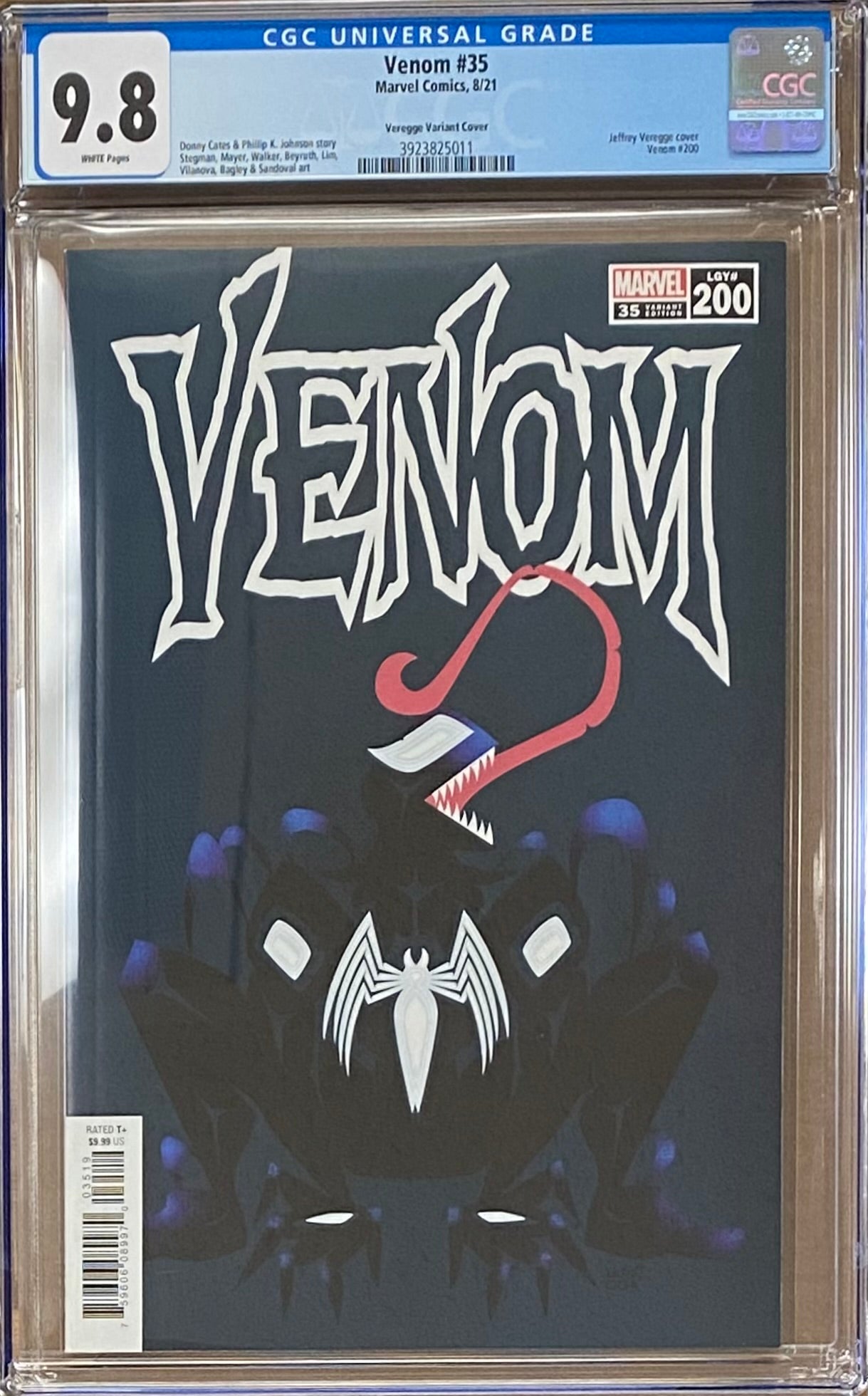 Venom #35 (#200) Veregge Variant CGC 9.8