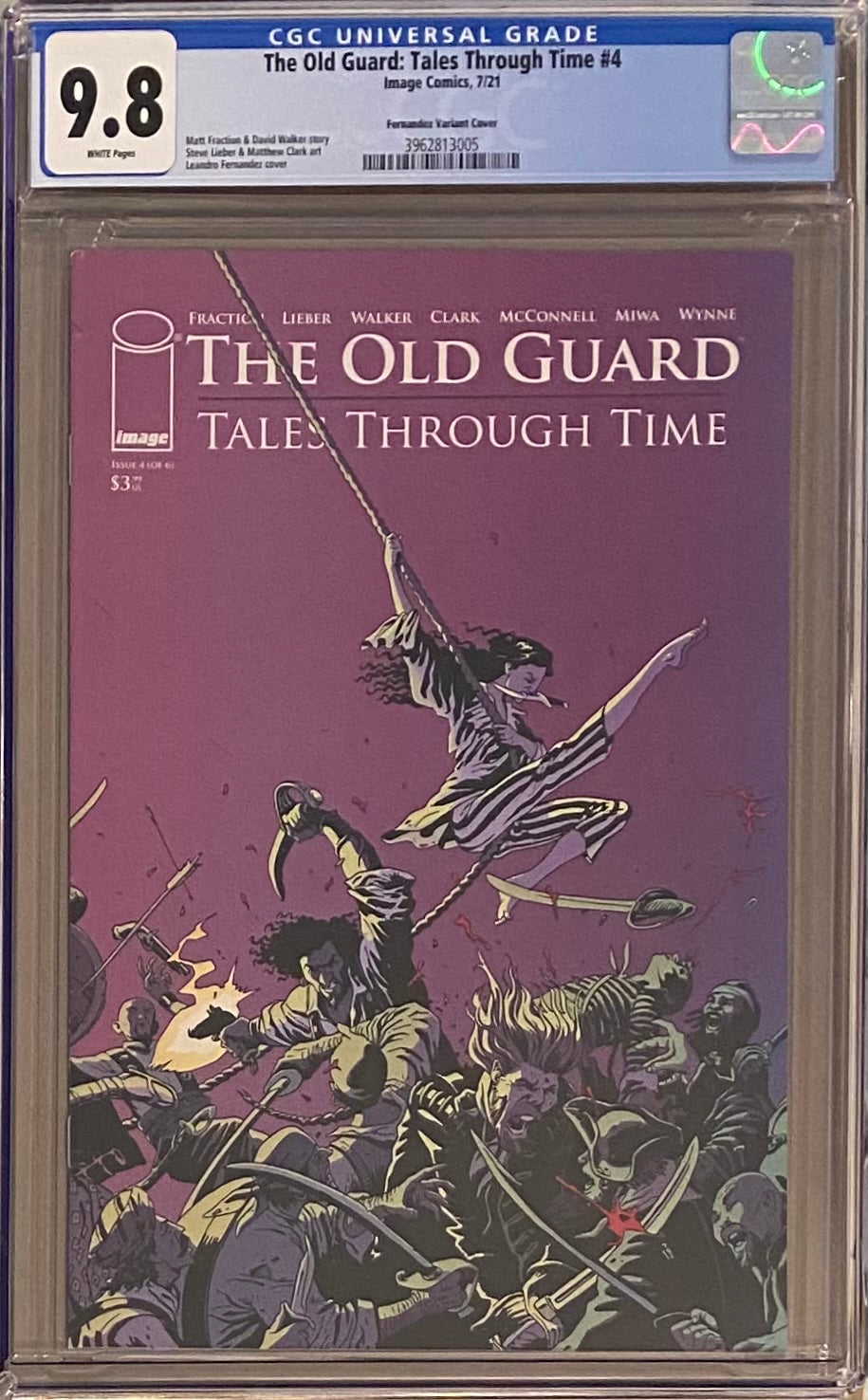 The Old Guard: Tales Through Time #4 Fernandez "Battlefield" Variant CGC 9.8