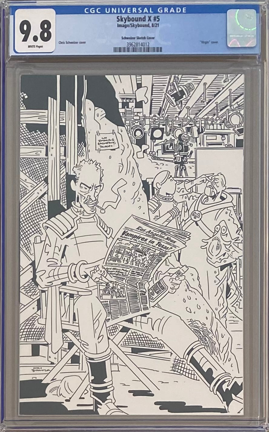 Skybound X #5 Schweizer 1:10 Retailer Incentive Variant CGC 9.8