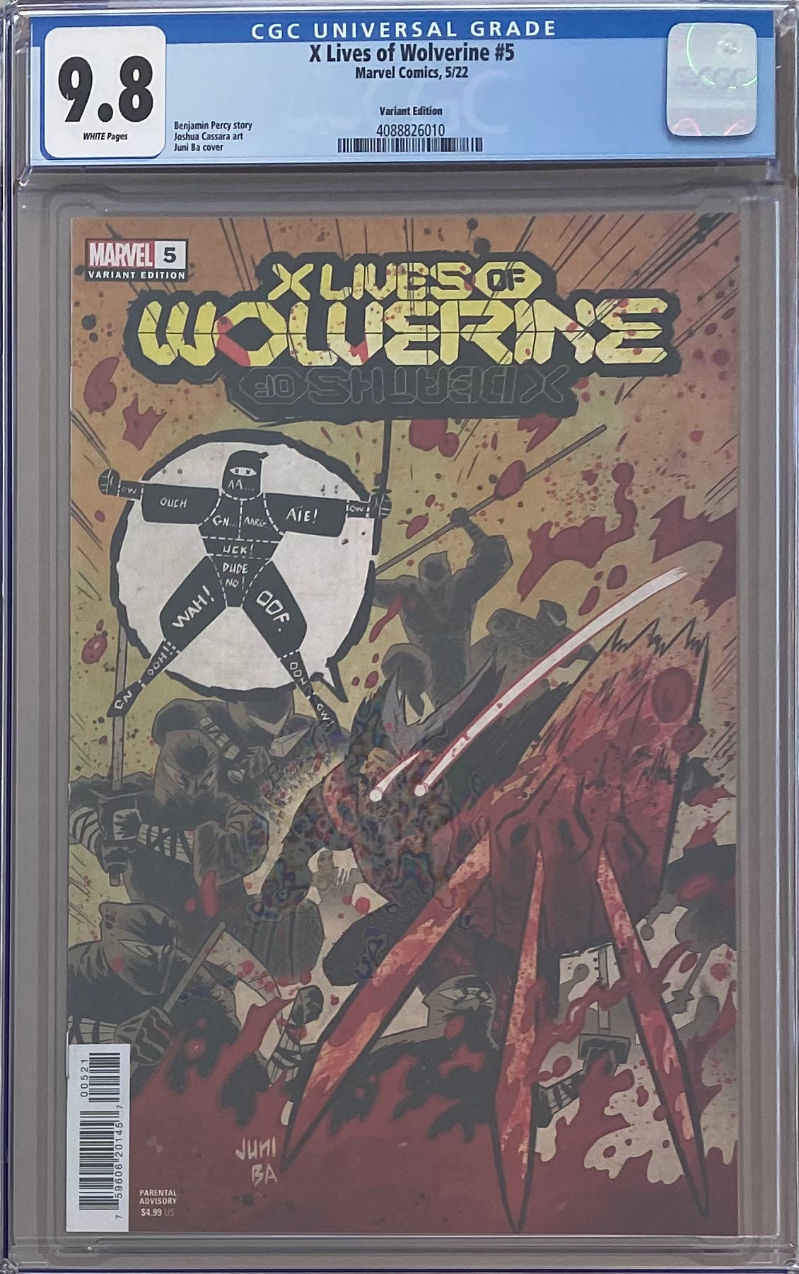 X Lives of Wolverine #5 Juni Ba 1:25 Retailer Incentive Variant CGC 9.8