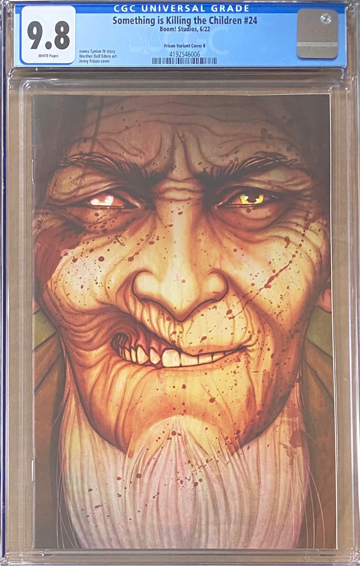Something is Killing the Children #24 Frison Bloody Virgin Retailer Incentive Variant CGC 9.8