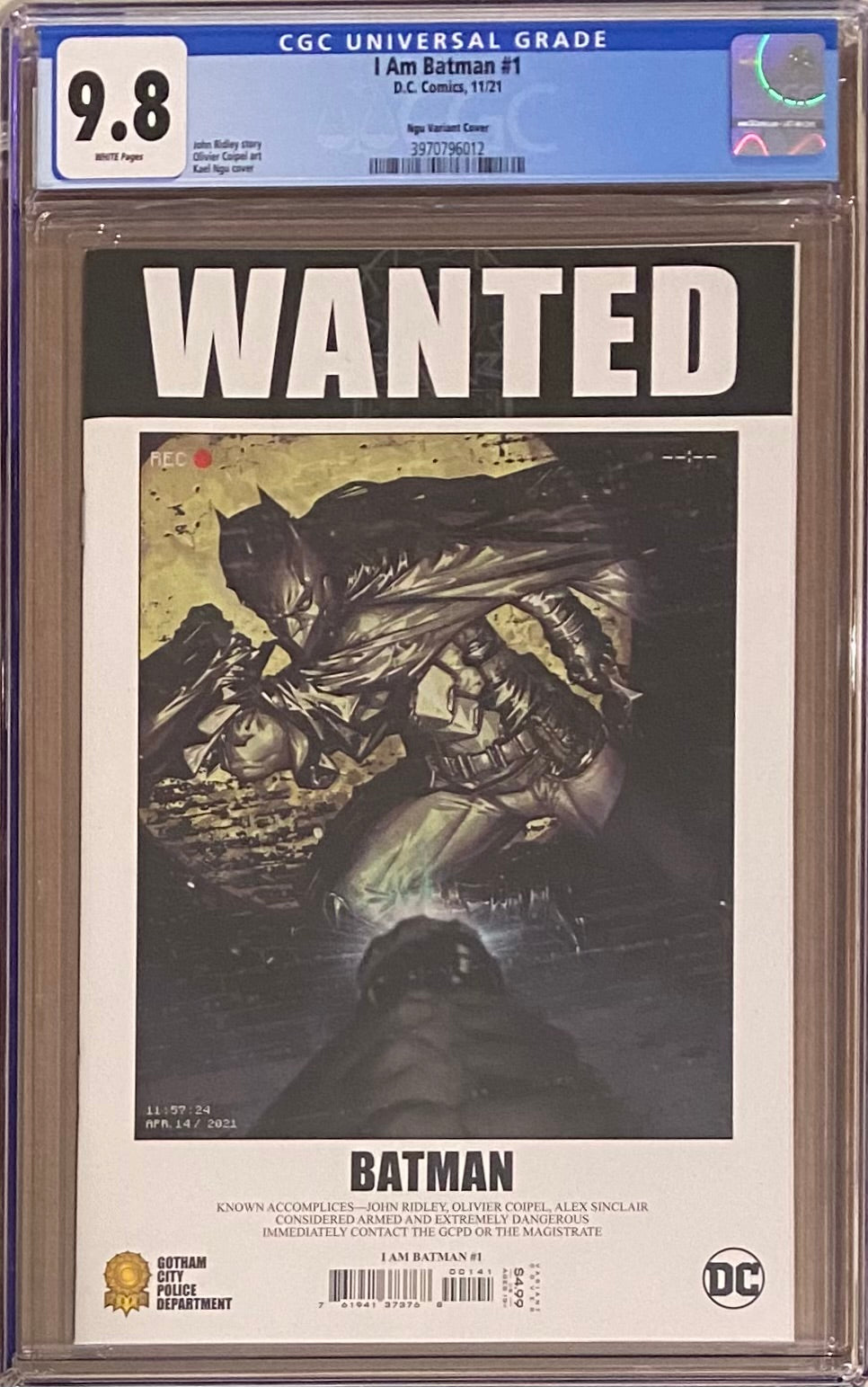 I Am Batman #1 Ngu 1:25 Retailer Incentive Variant CGC 9.8