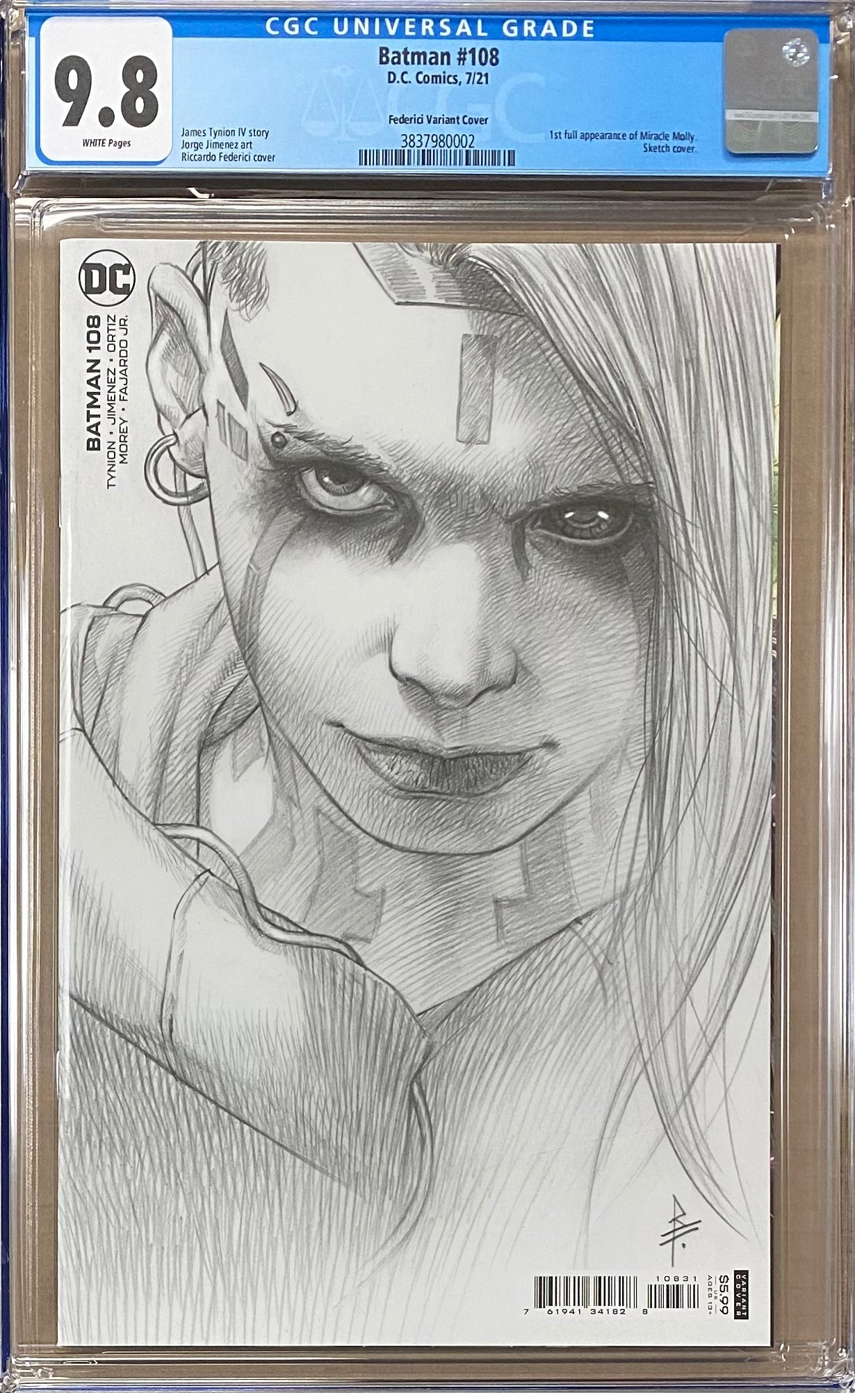Batman #108 Federici 1:25 Retailer Incentive Variant CGC 9.8