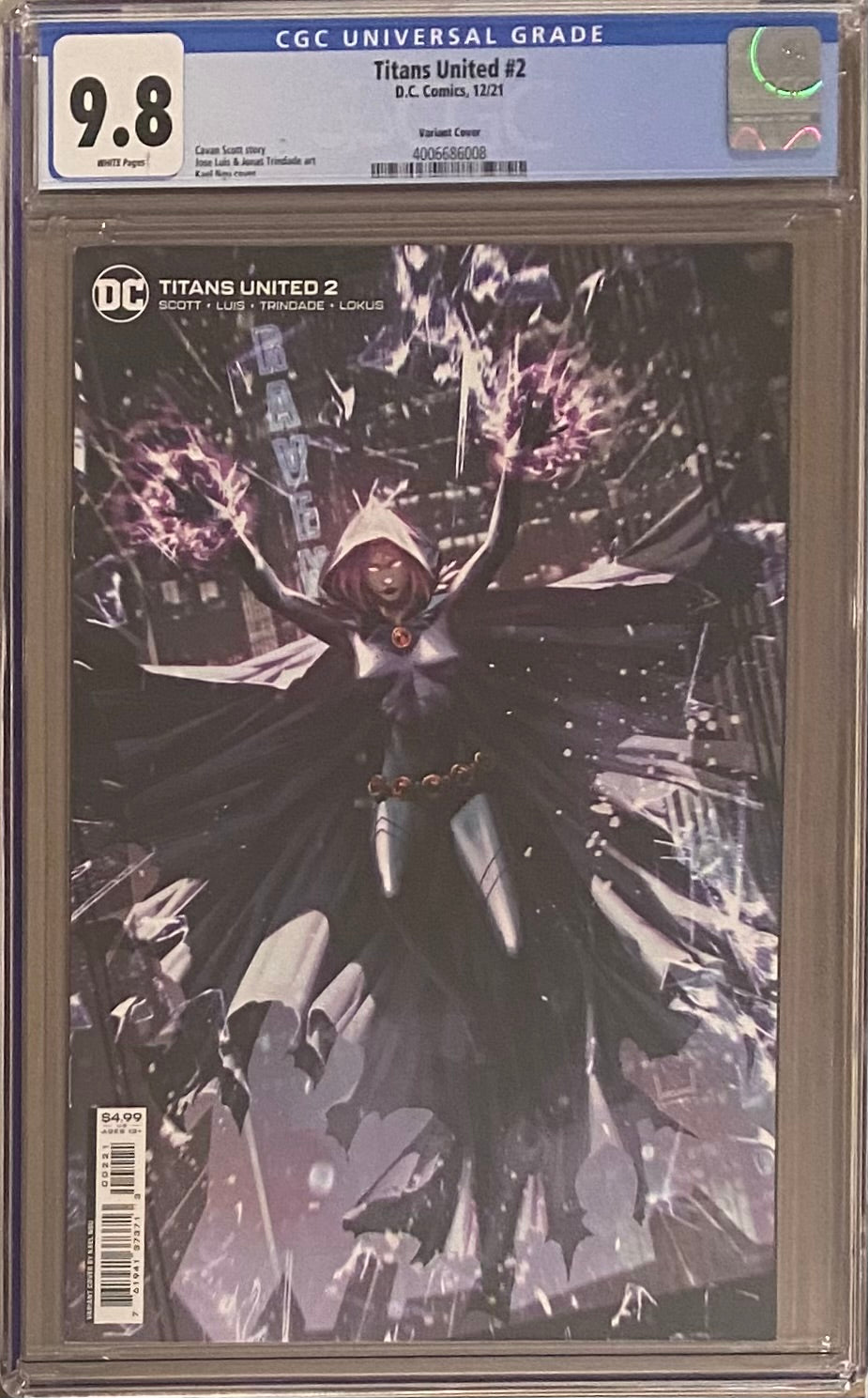 Titans United #2 Variant CGC 9.8