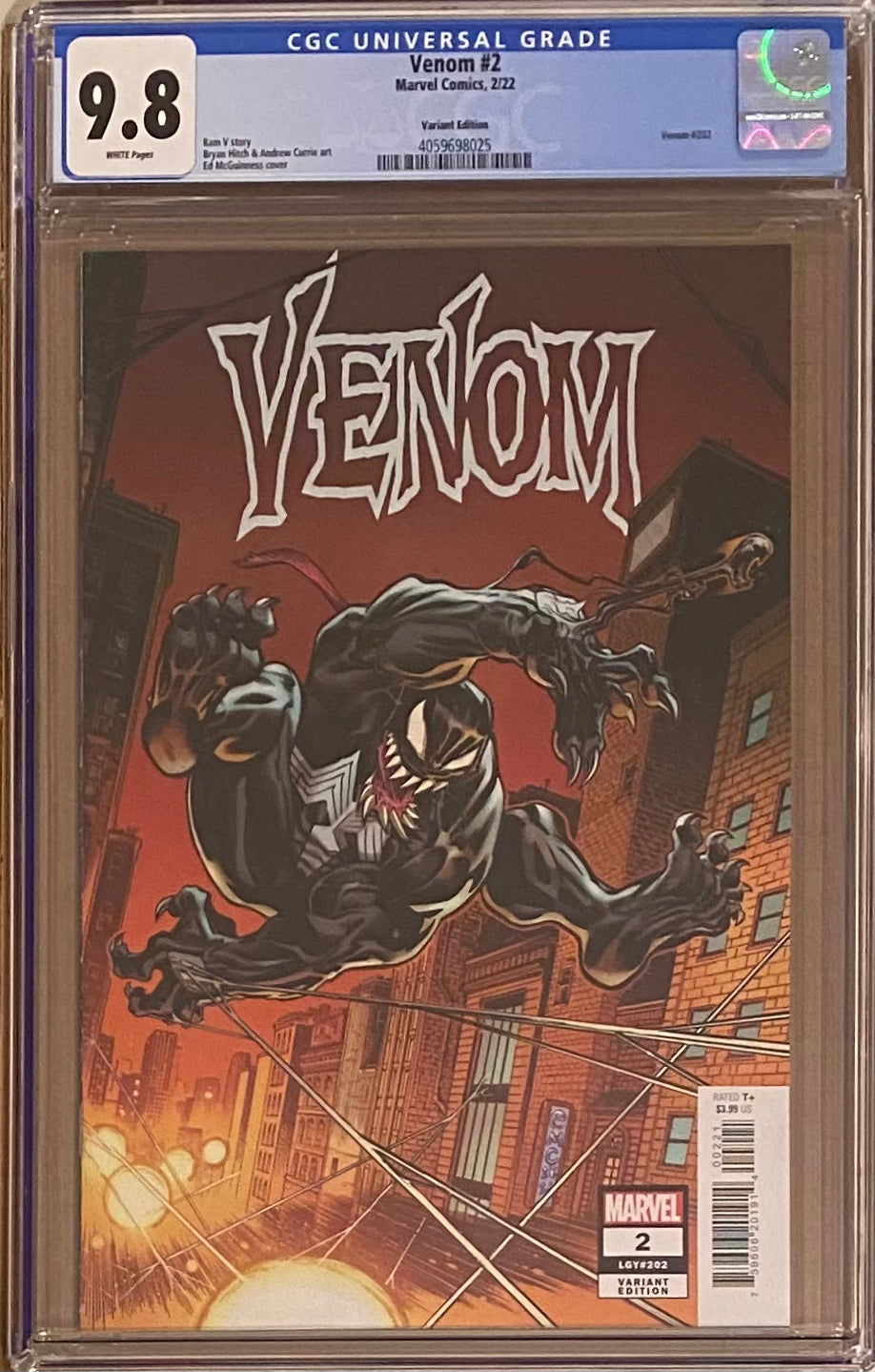 Venom #2 McGuinness Variant CGC 9.8