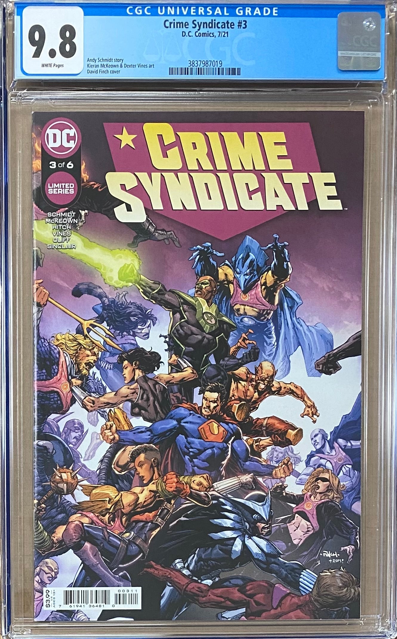 Crime Syndicate #3 CGC 9.8