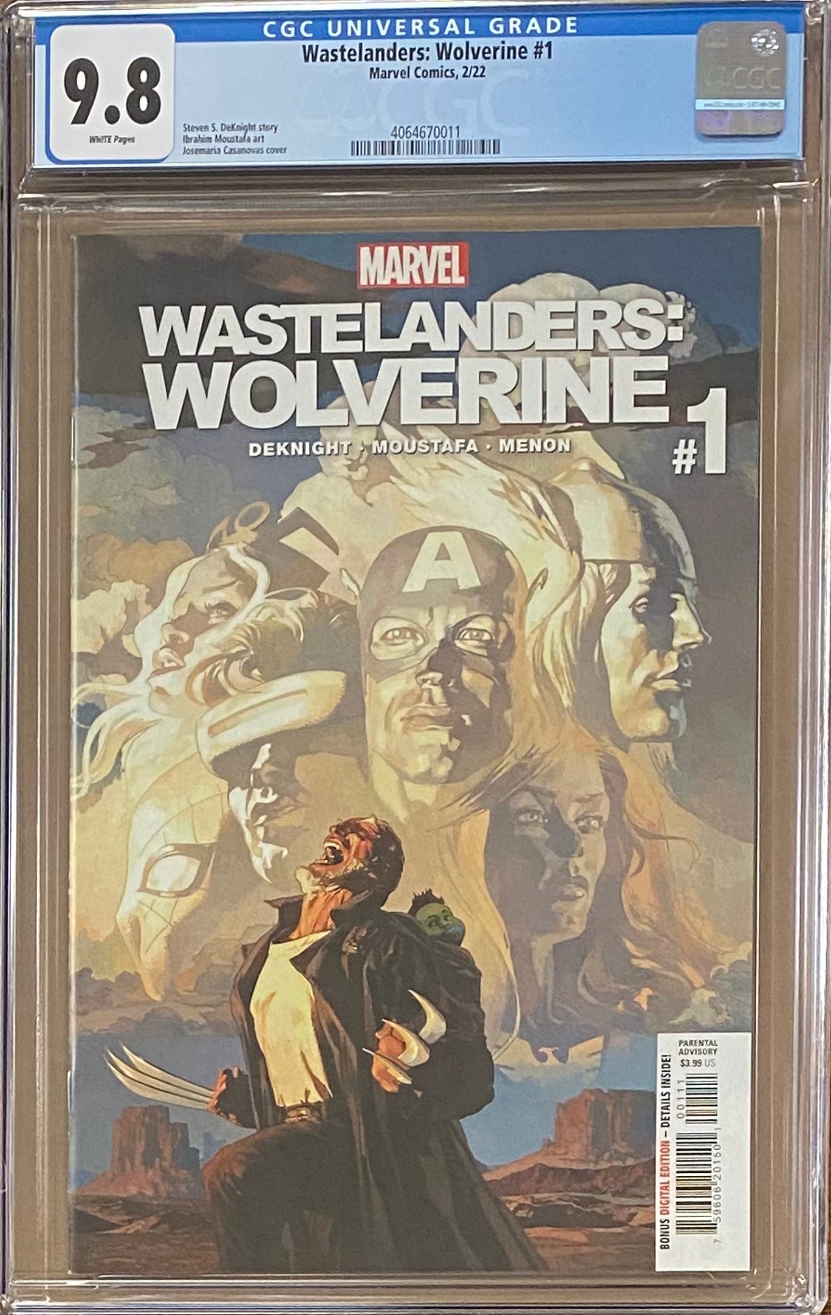 Wastelanders: Wolverine #1 CGC 9.8