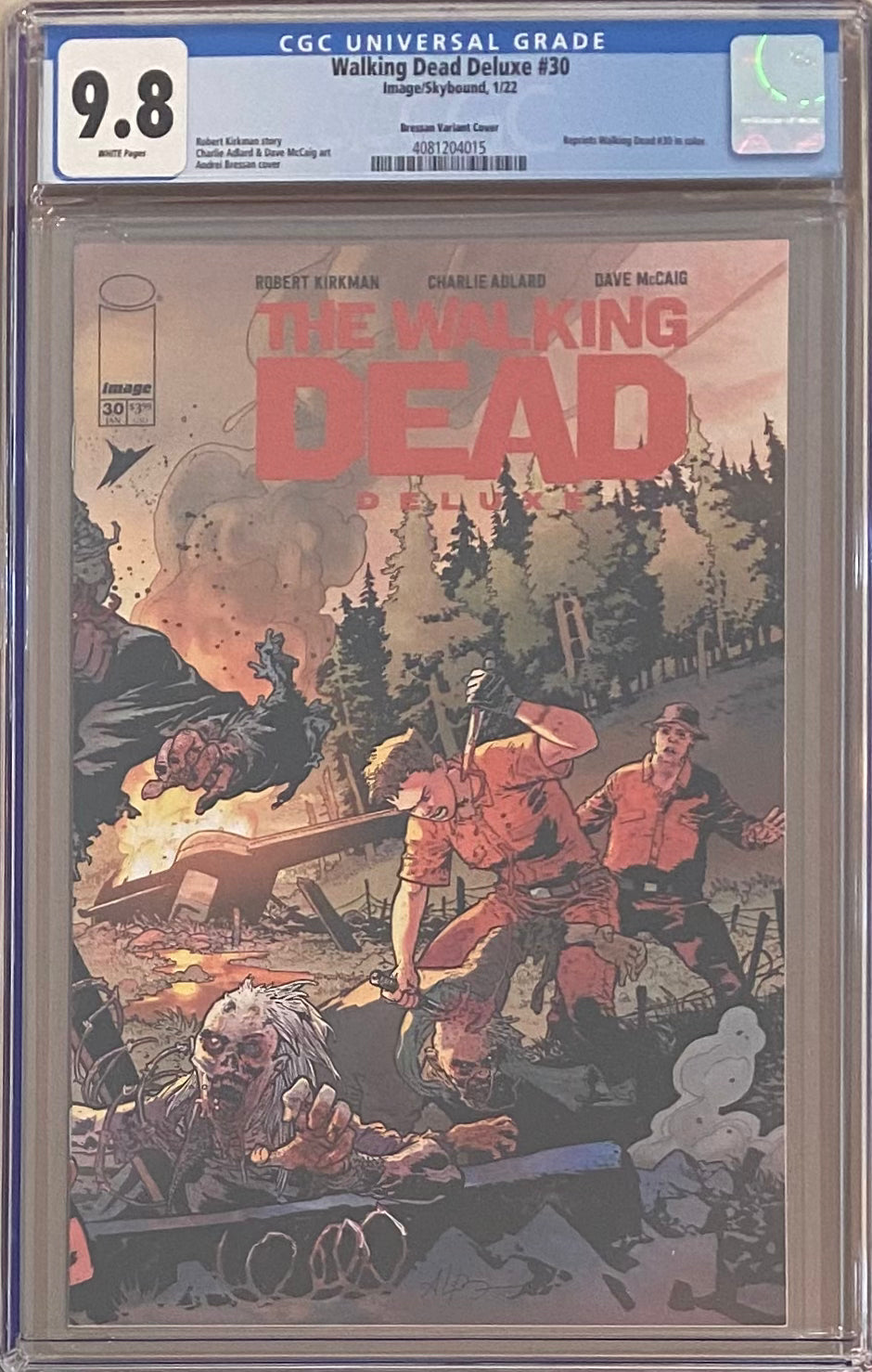 Walking Dead Deluxe #30 Bressan Variant CGC 9.8