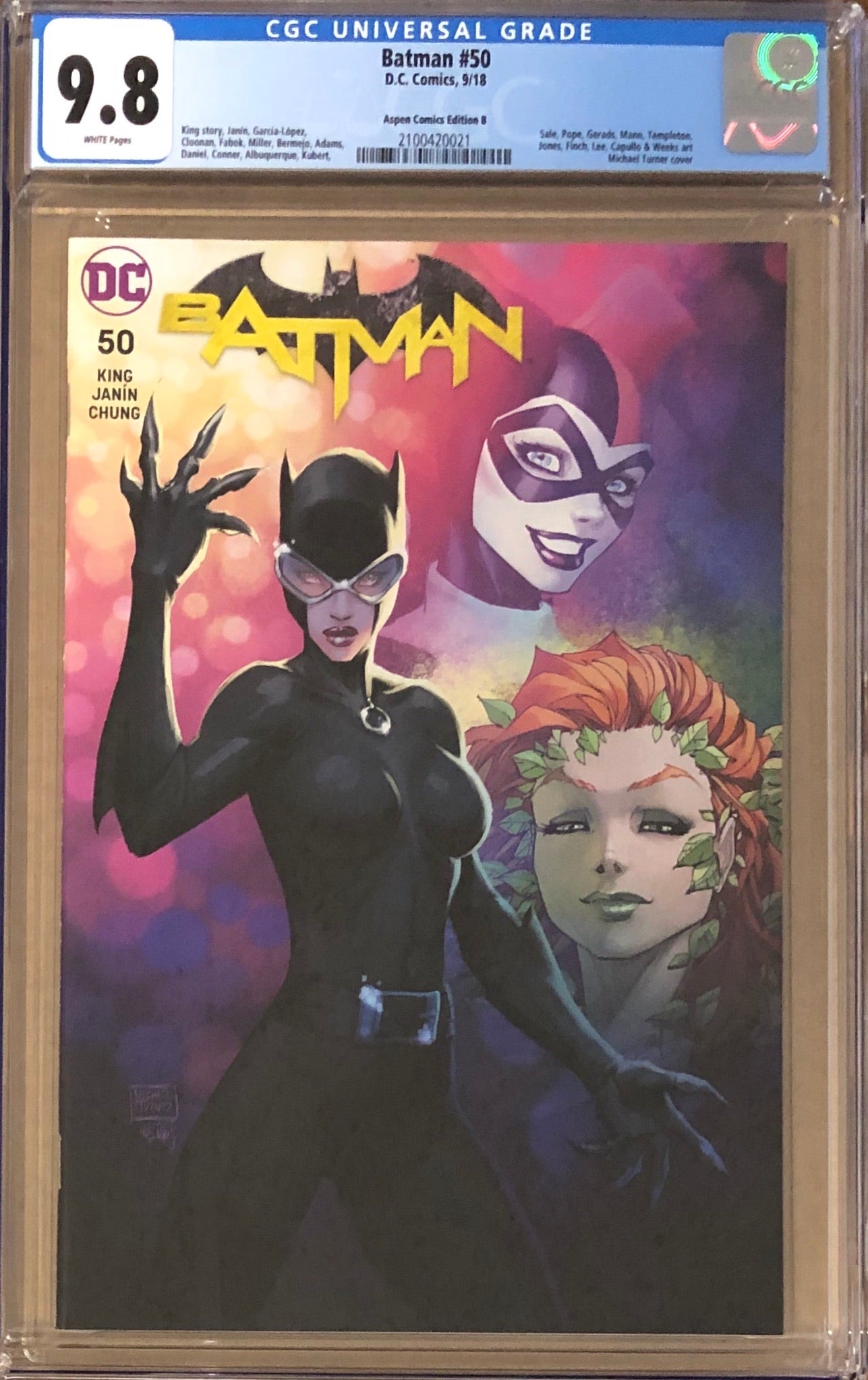 Batman #50 Michael Turner Variant B CGC 9.8