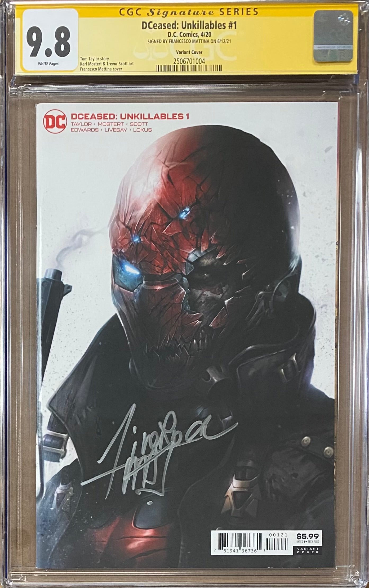DCeased: Unkillables #1 Mattina Variant CGC 9.8 SS