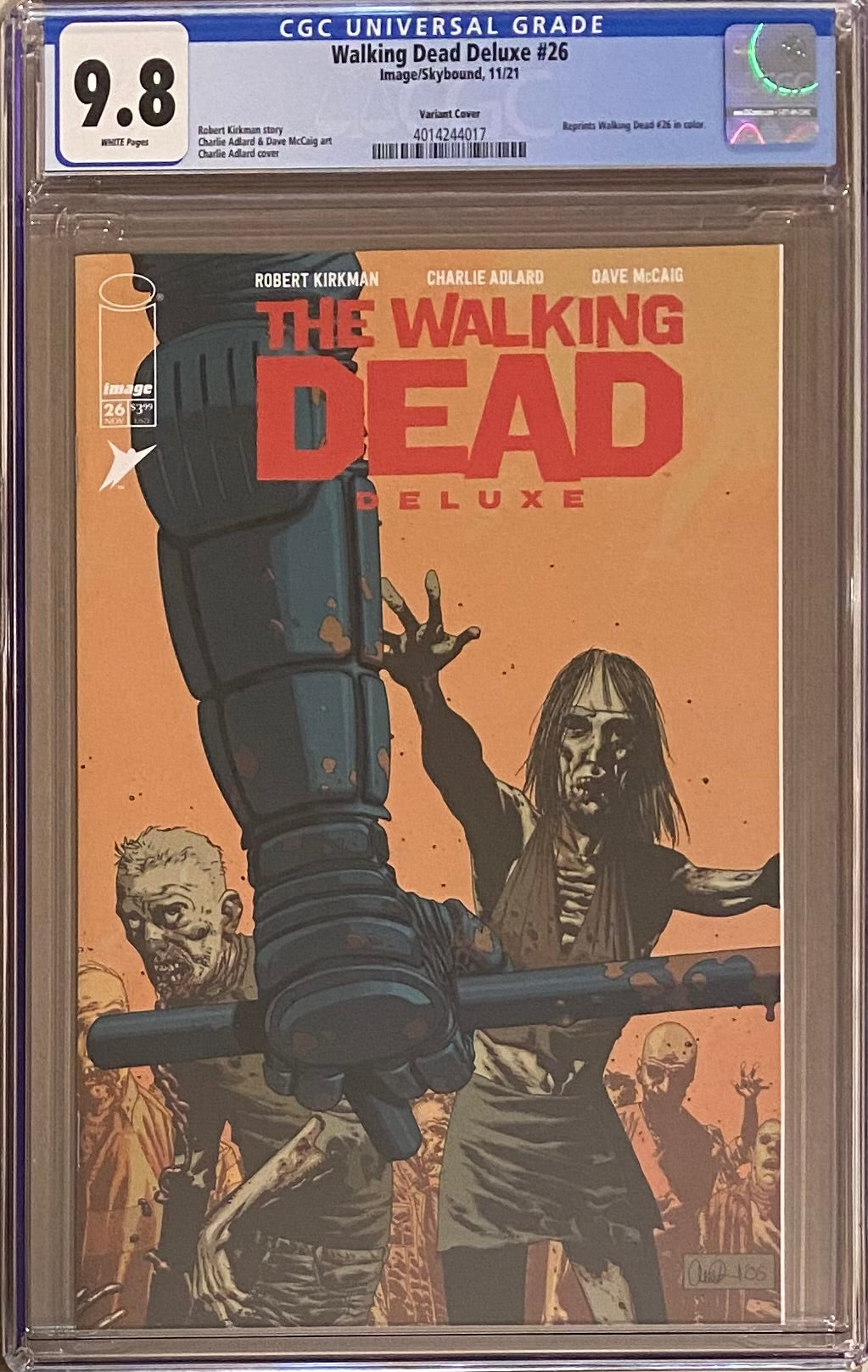 Walking Dead Deluxe #26 Variant CGC 9.8