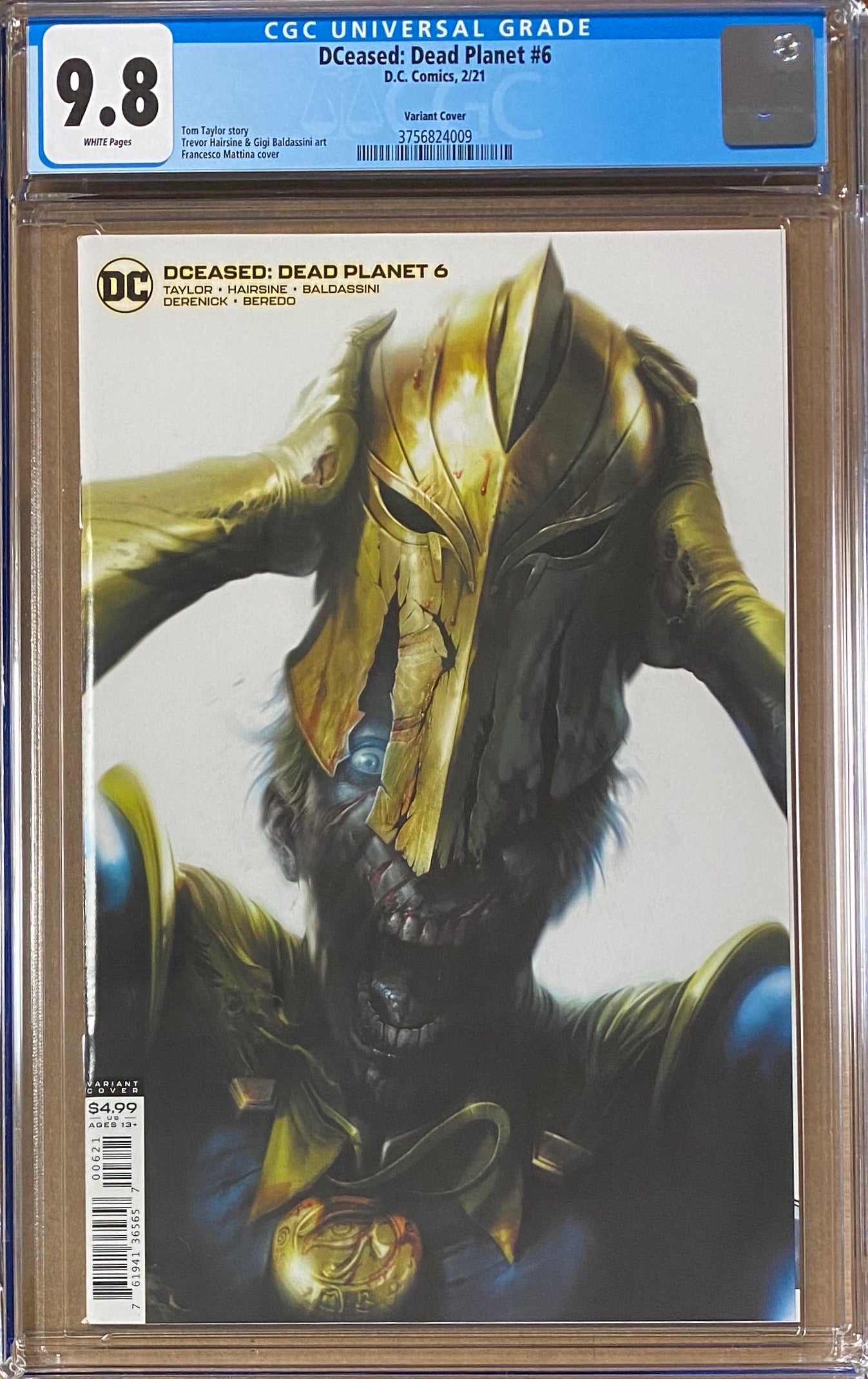 DCeased: Dead Planet #6 Mattina Variant CGC 9.8