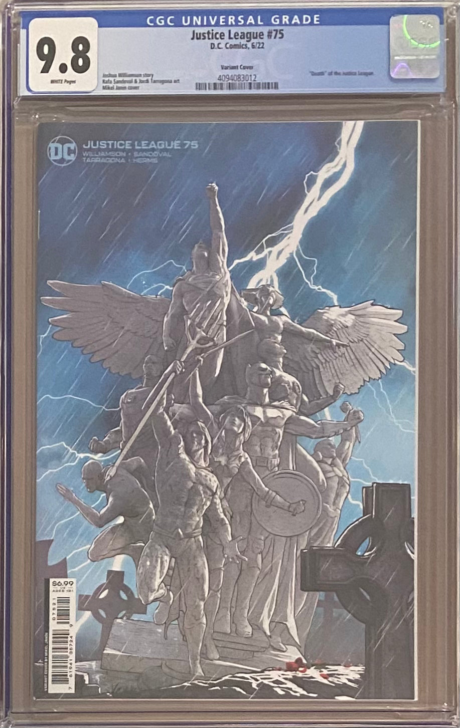 Justice League #75 Janin Variant CGC 9.8 - Death of Justice League
