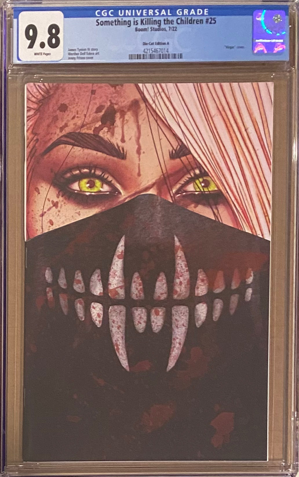 Something is Killing the Children #25 Bloody Die-Cut Variant CGC 9.8