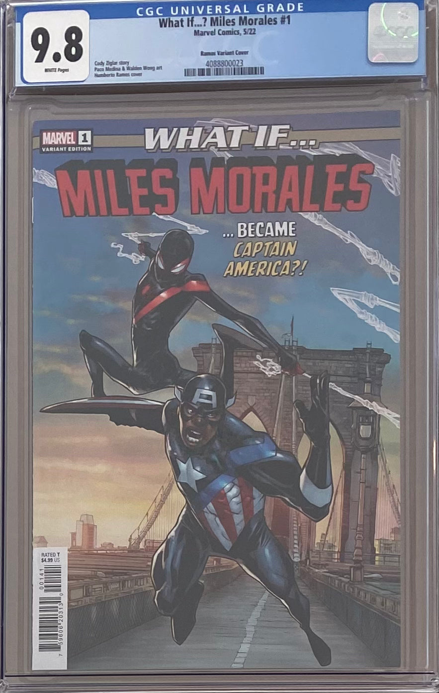 What If... Miles Morales #1 Ramos 1:25 Retailer Incentive Variant CGC 9.8
