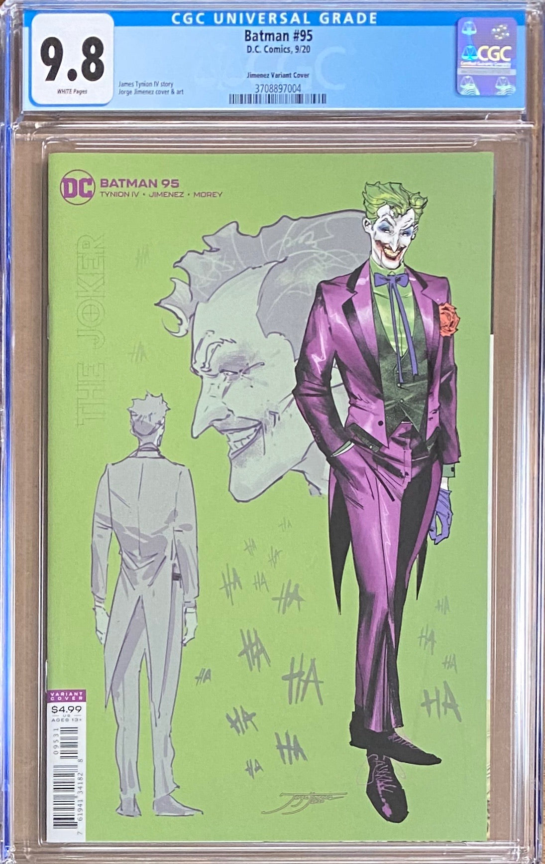 Batman #95 Jimenez 1:25 Character Variant CGC 9.8
