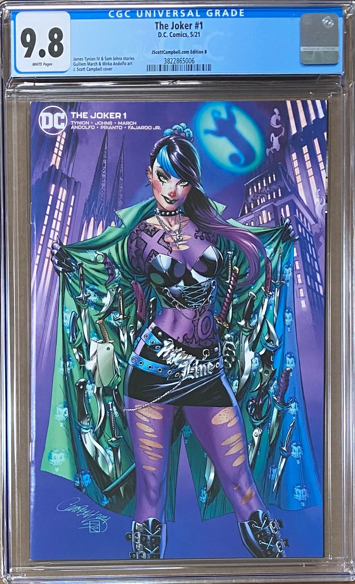 The Joker #1 J. Scott Campbell Exclusive B CGC 9.8
