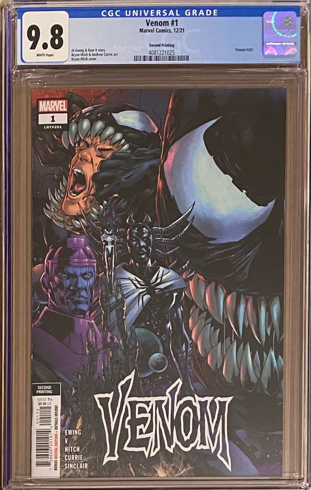 Venom #1 Second Printing CGC 9.8