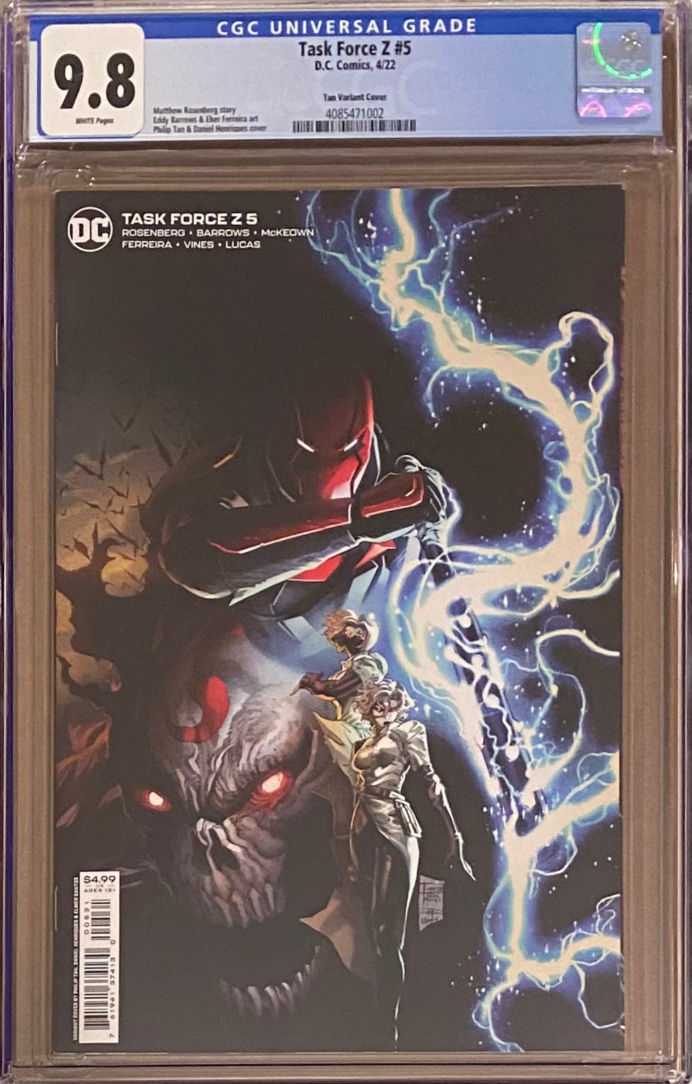 Task Force Z #5 Tan 1:25 Retailer Incentive Variant CGC 9.8