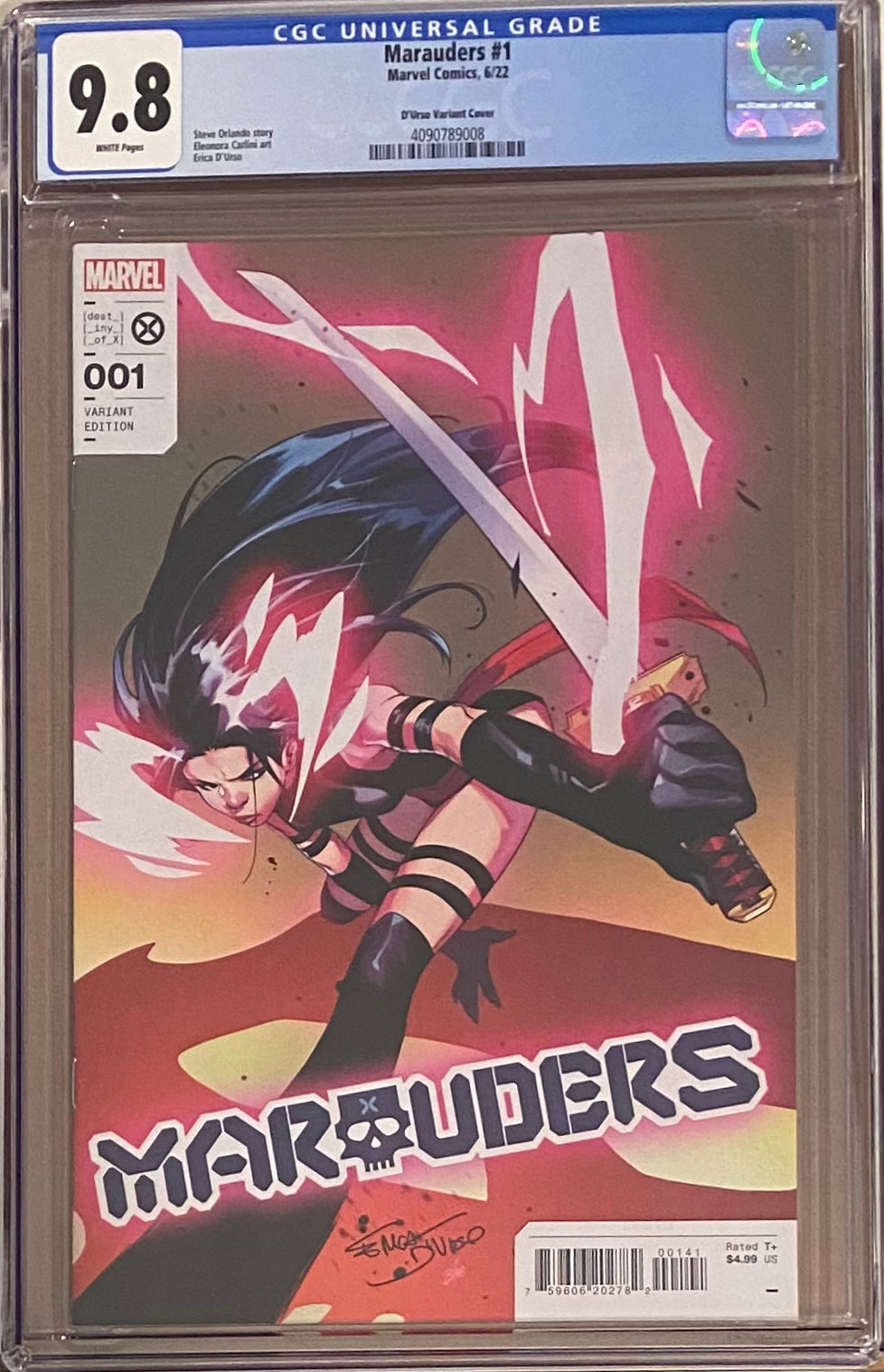 Marauders #1 D'Urso Variant CGC 9.8