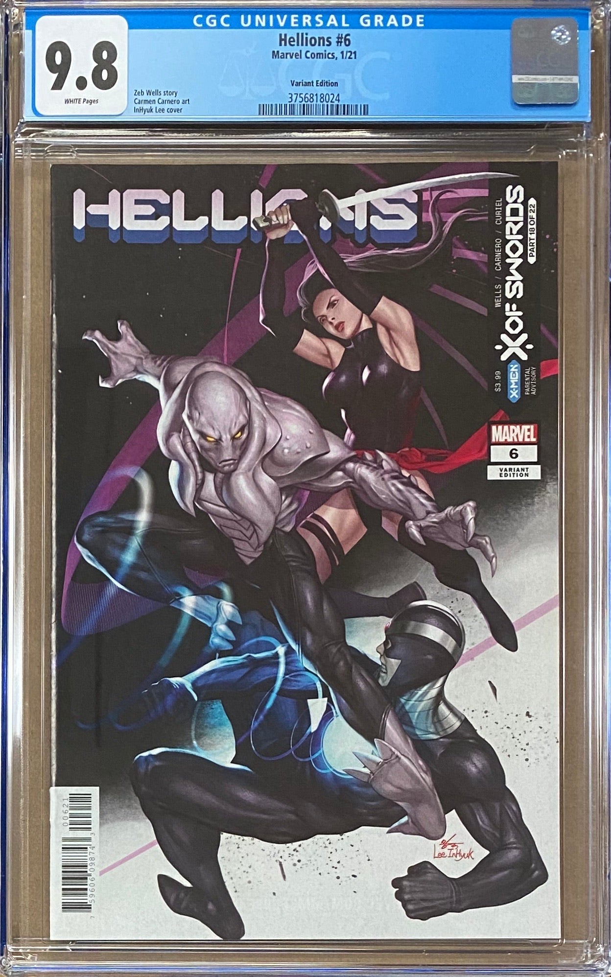 Hellions #6 Variant CGC 9.8