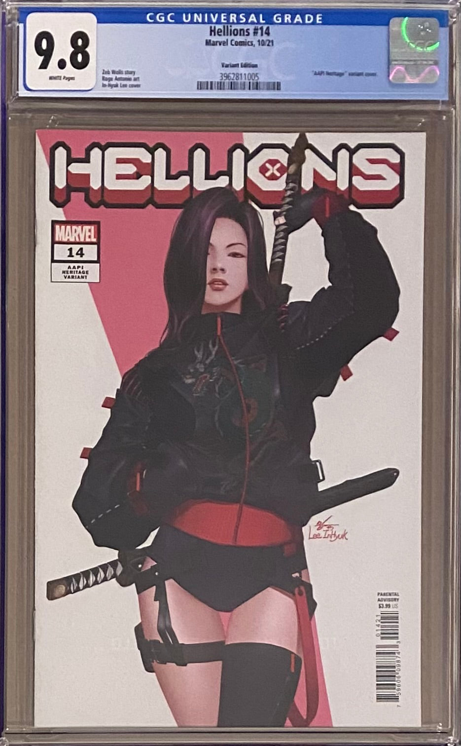 Hellions #14 InHyuk Lee Variant CGC 9.8
