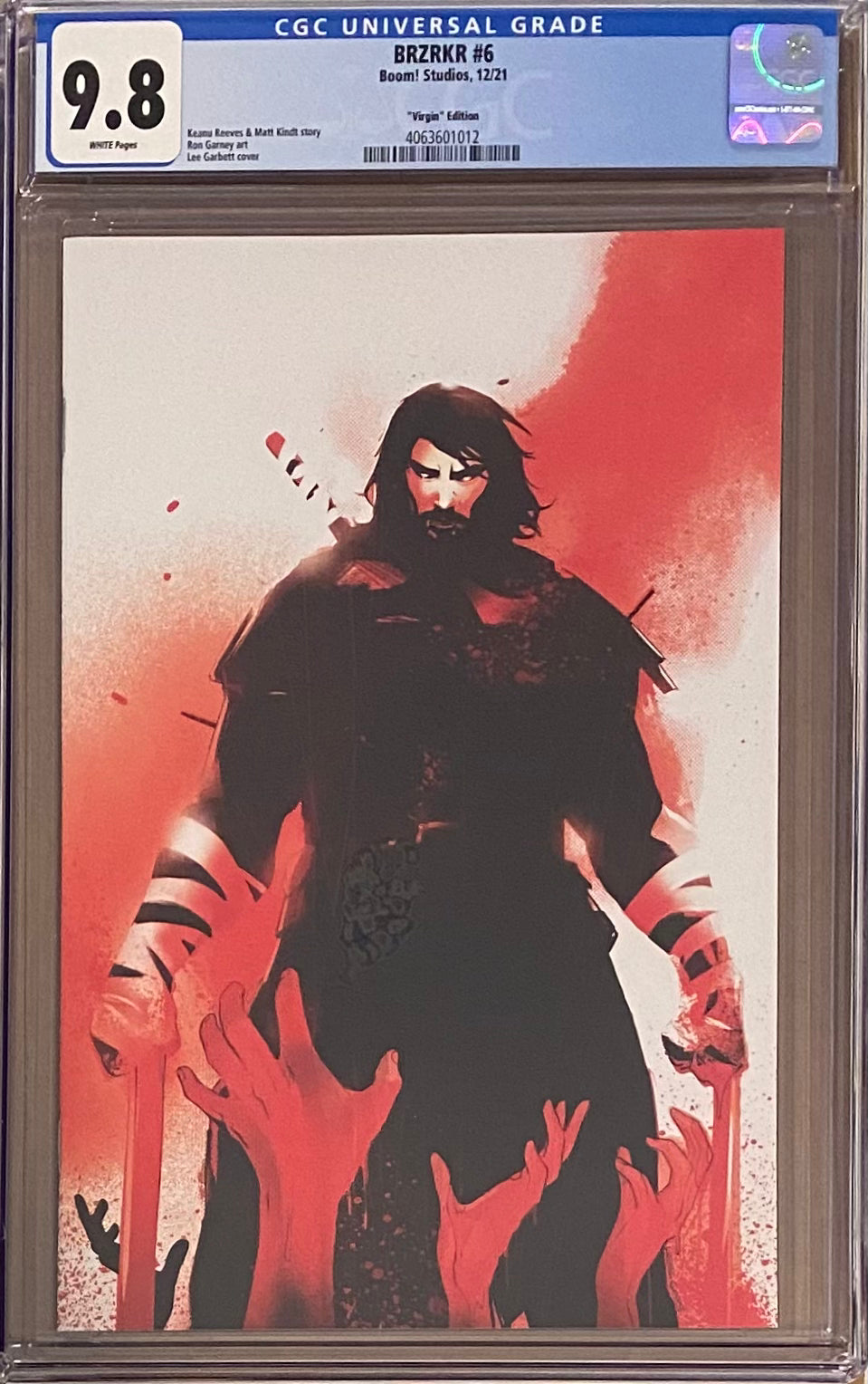 BRZRKR #6 Garbett 1:25 Virgin Retailer Incentive Variant CGC 9.8 (Berzerker)