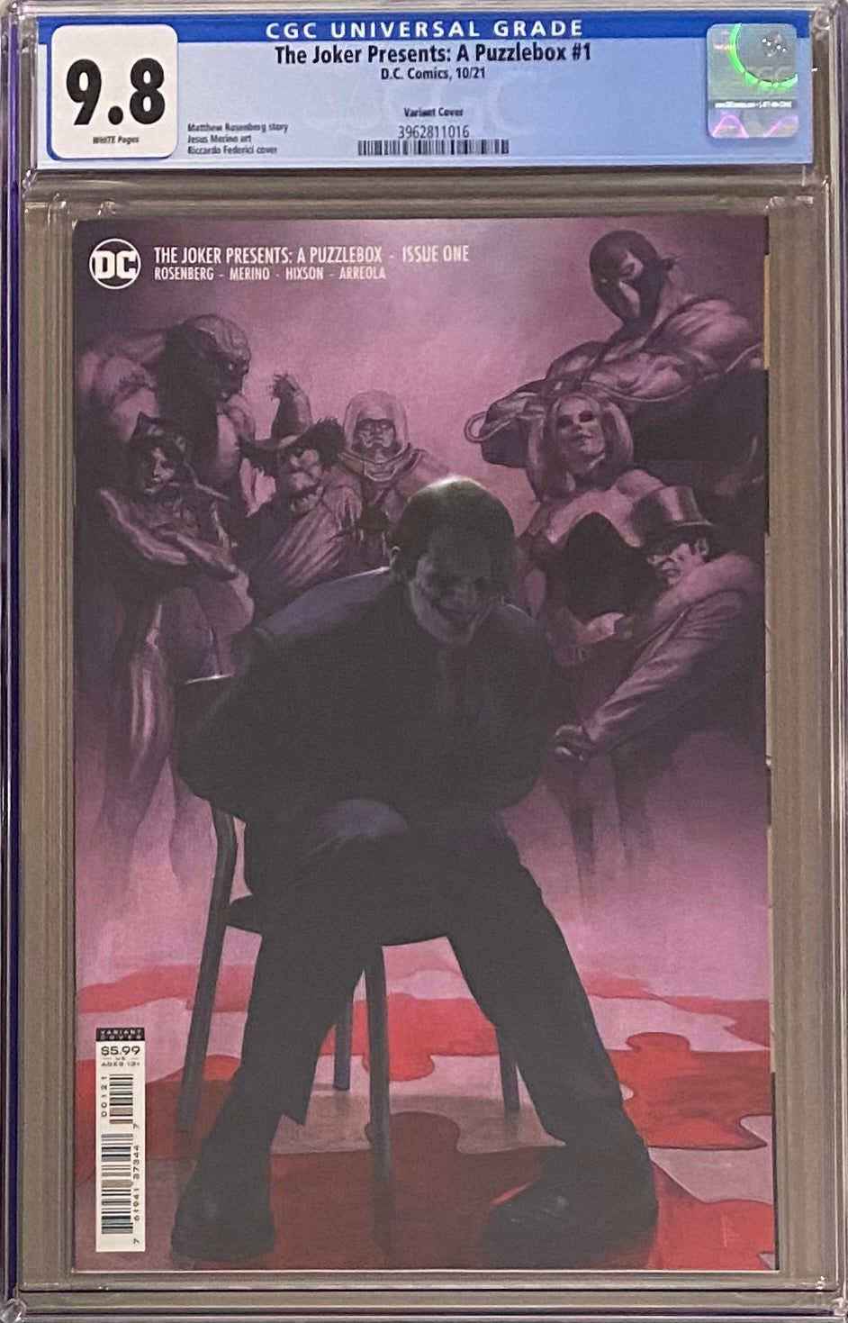 The Joker Presents: A Puzzlebox #1 Federici Variant CGC 9.8